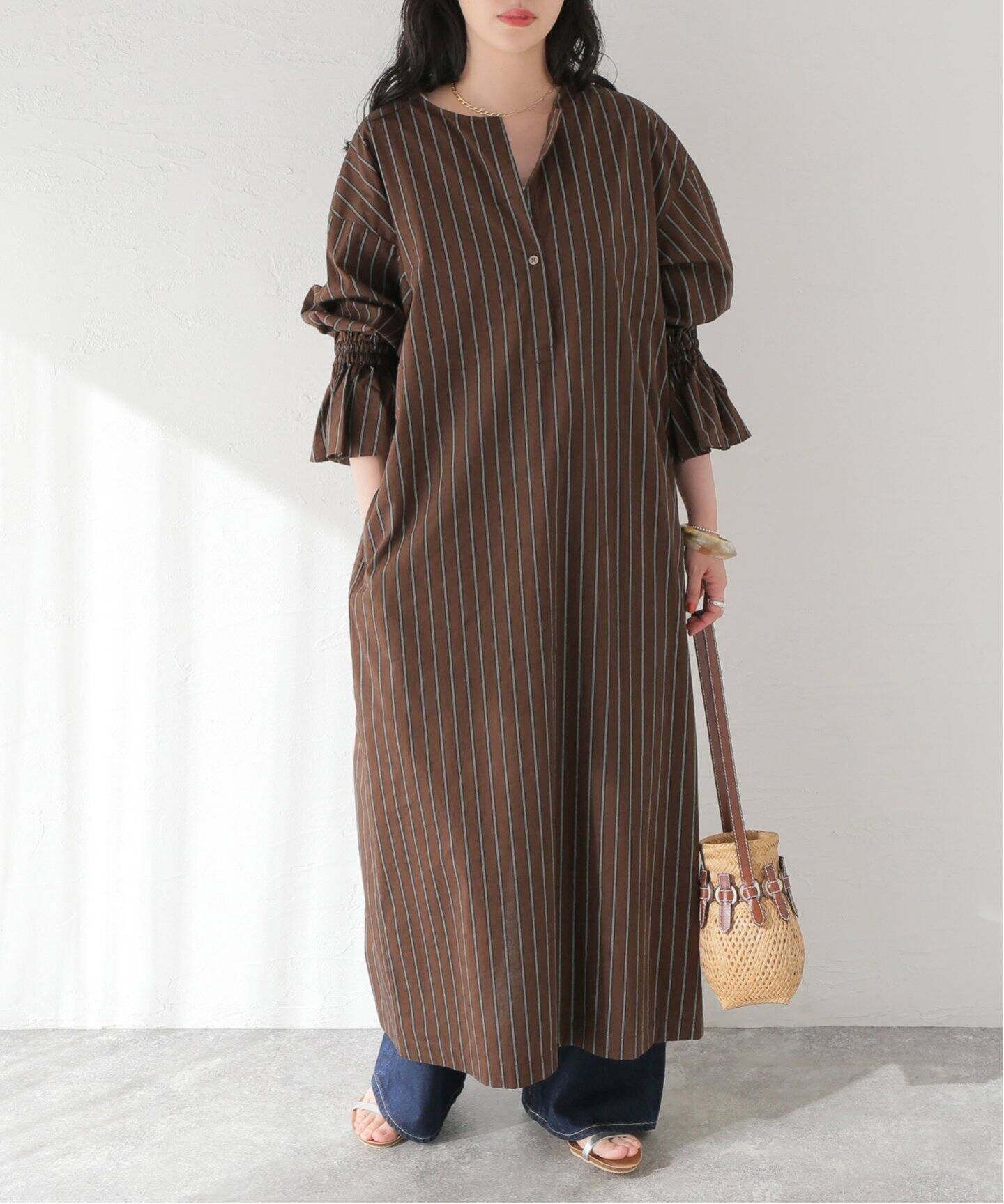 タイプライターストライプワンピース（ワンピース）｜JOURNAL STANDARD  