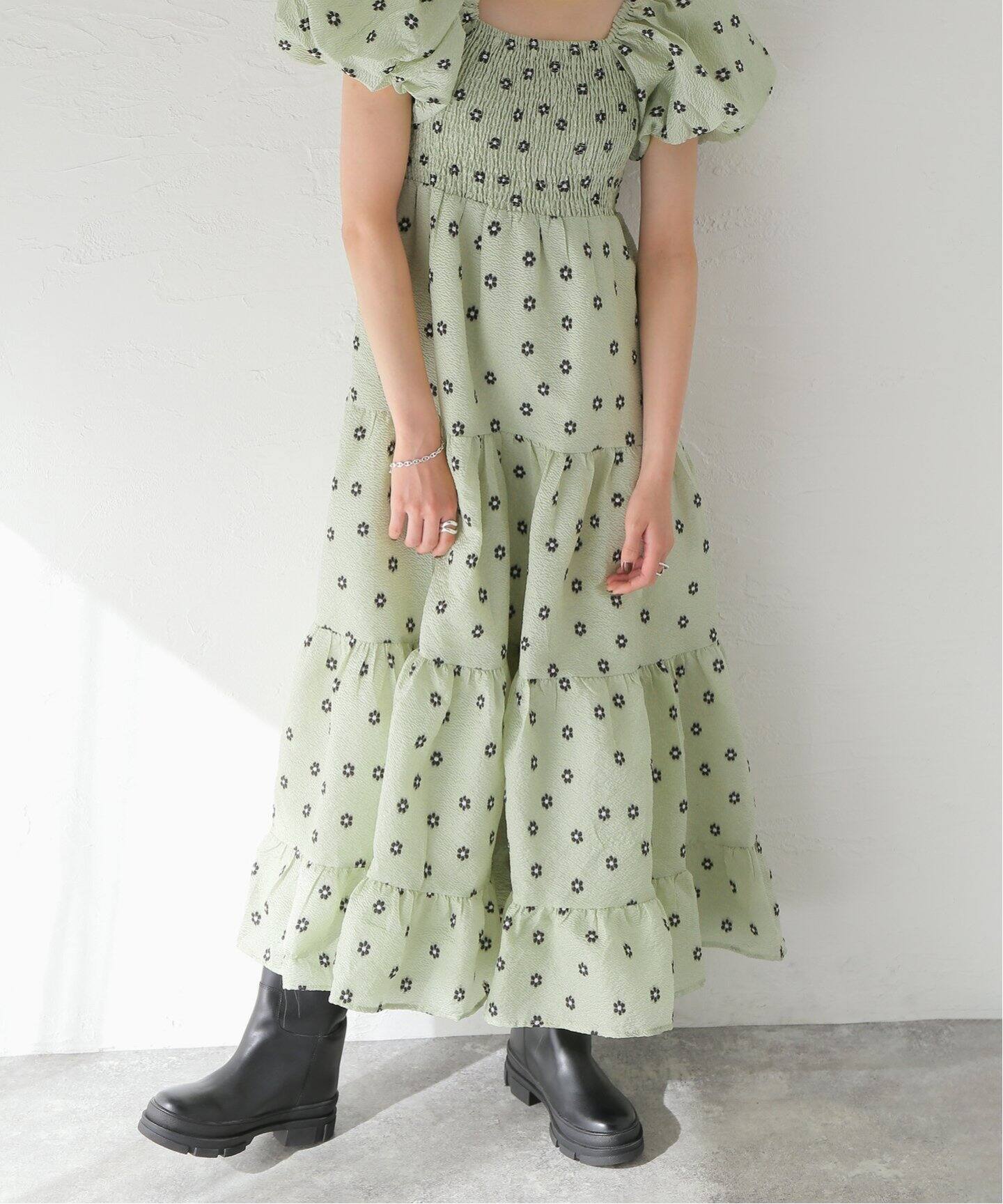 SISTER JANE/シスター ジェーン】 Pompano Jacquard Midi Dress 