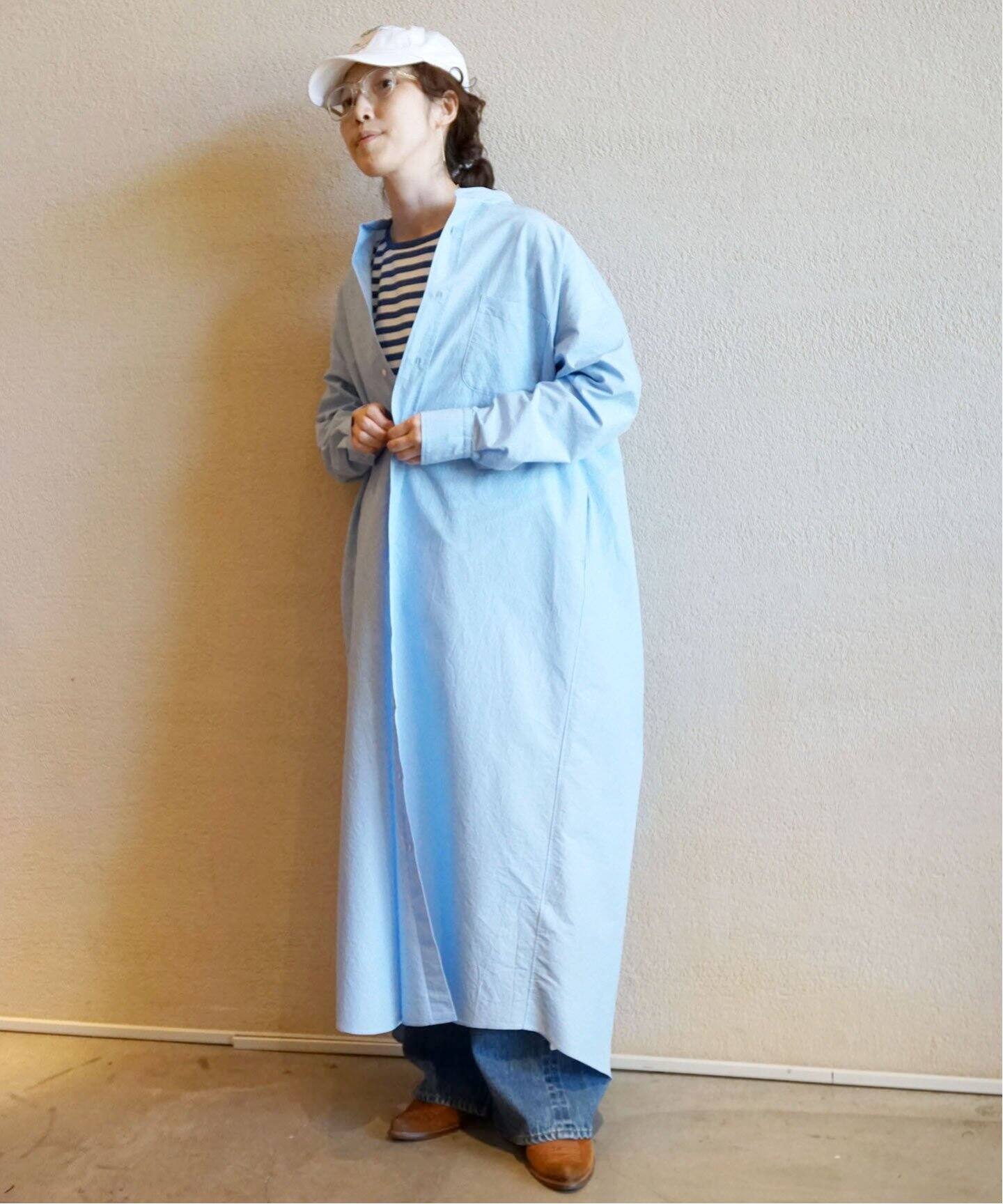 ストライプワッシャーシャツワンピース（ワンピース）｜journal  