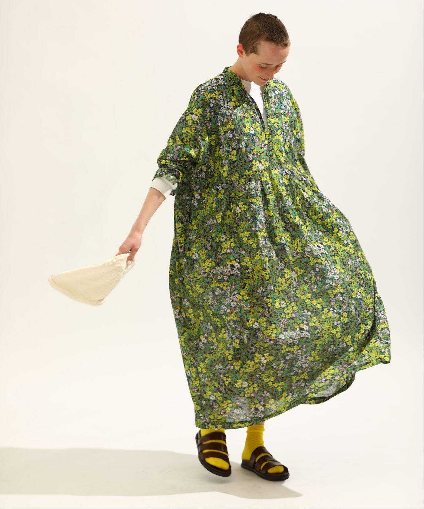 追加》ボタニーローン ampleプルワンピース（ワンピース）｜journal  