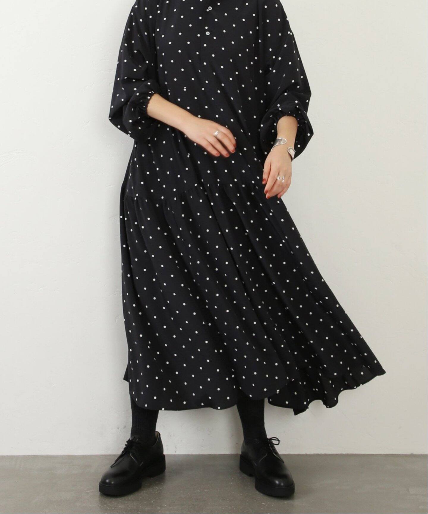 追加》ドット ティアードワンピース（ワンピース）｜journal standard  