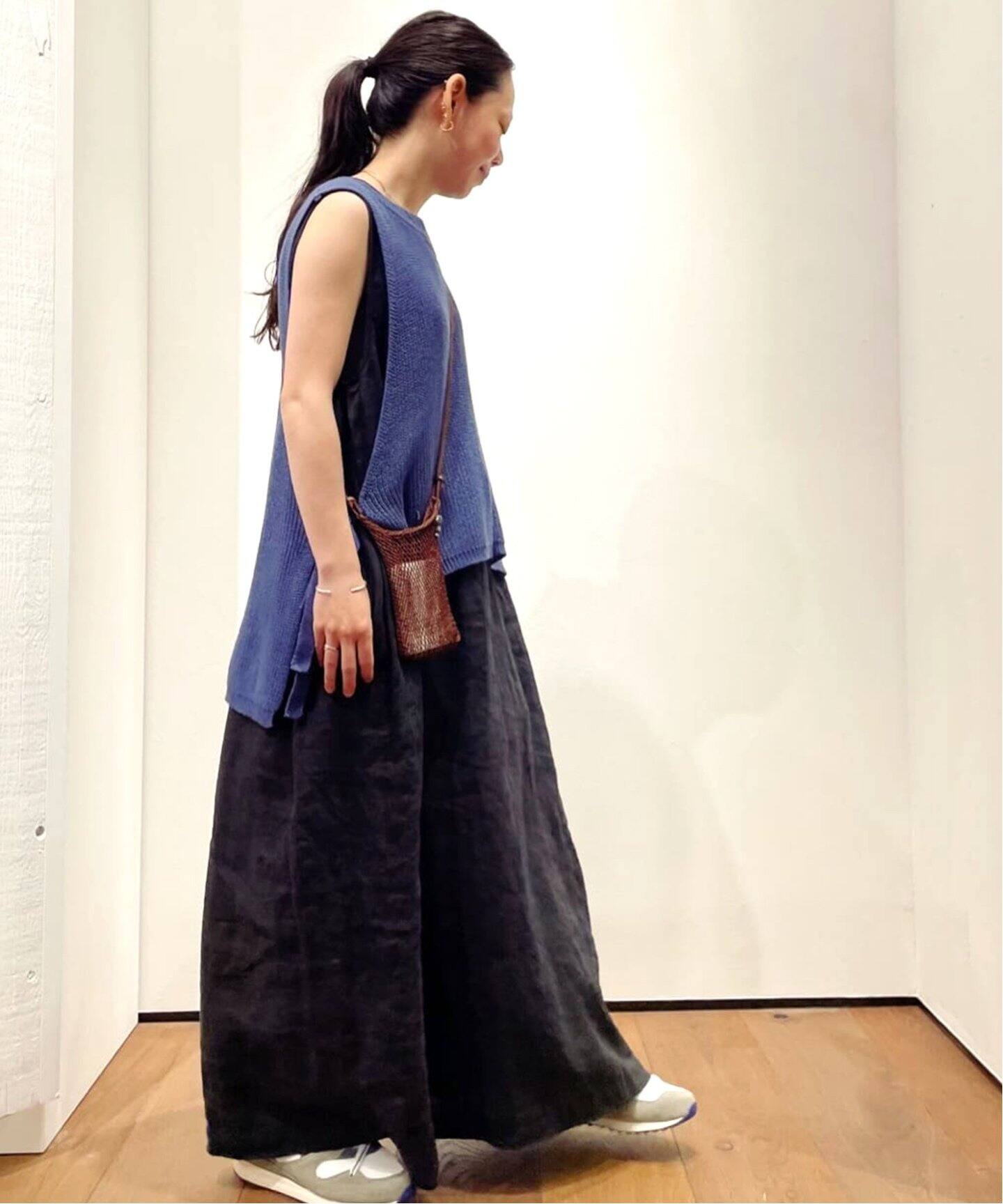 リネンキャンバスノースリーブワンピース（ワンピース）｜journal  