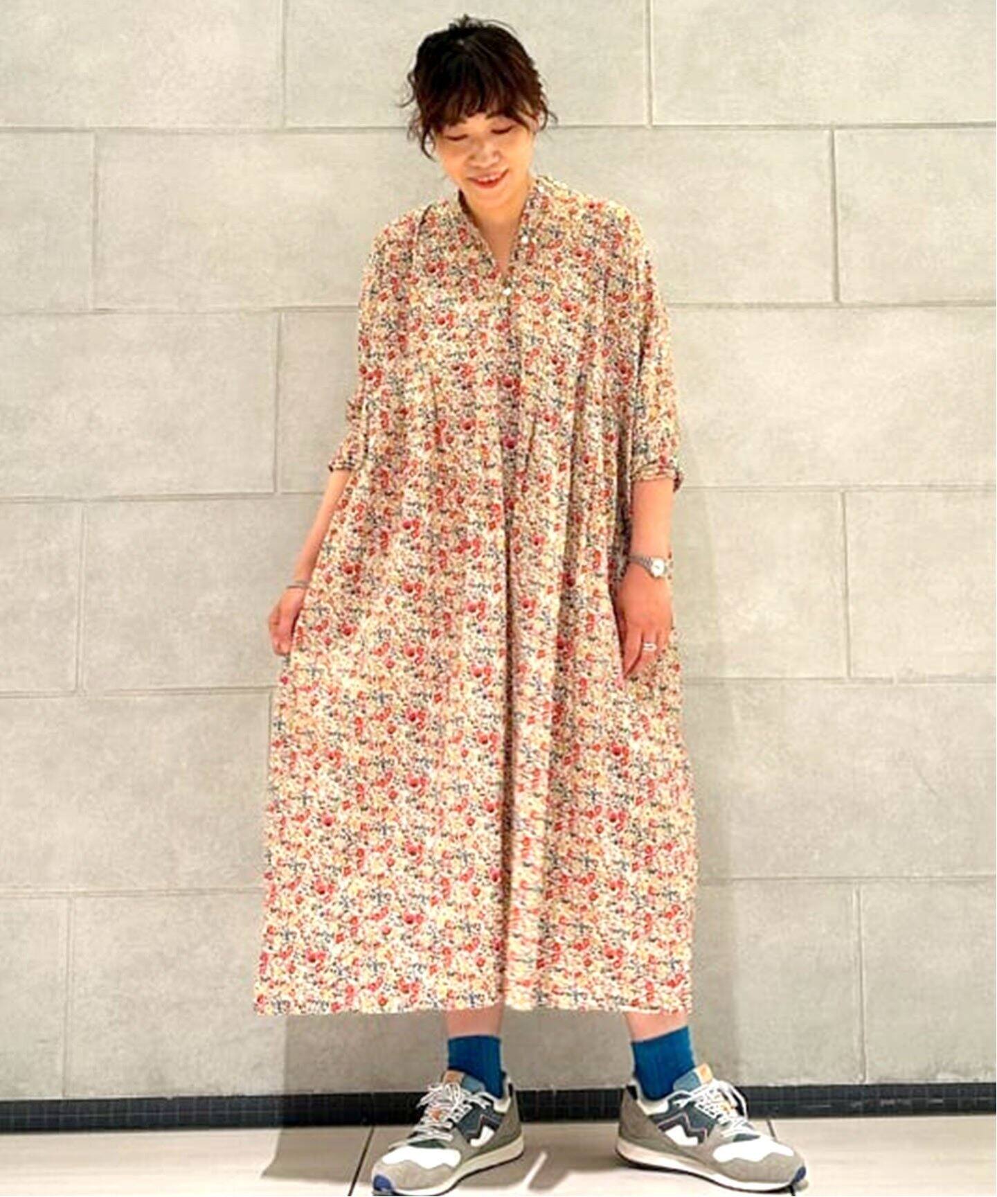 リバティローンフラワー ampleプルワンピース（ワンピース）｜journal  