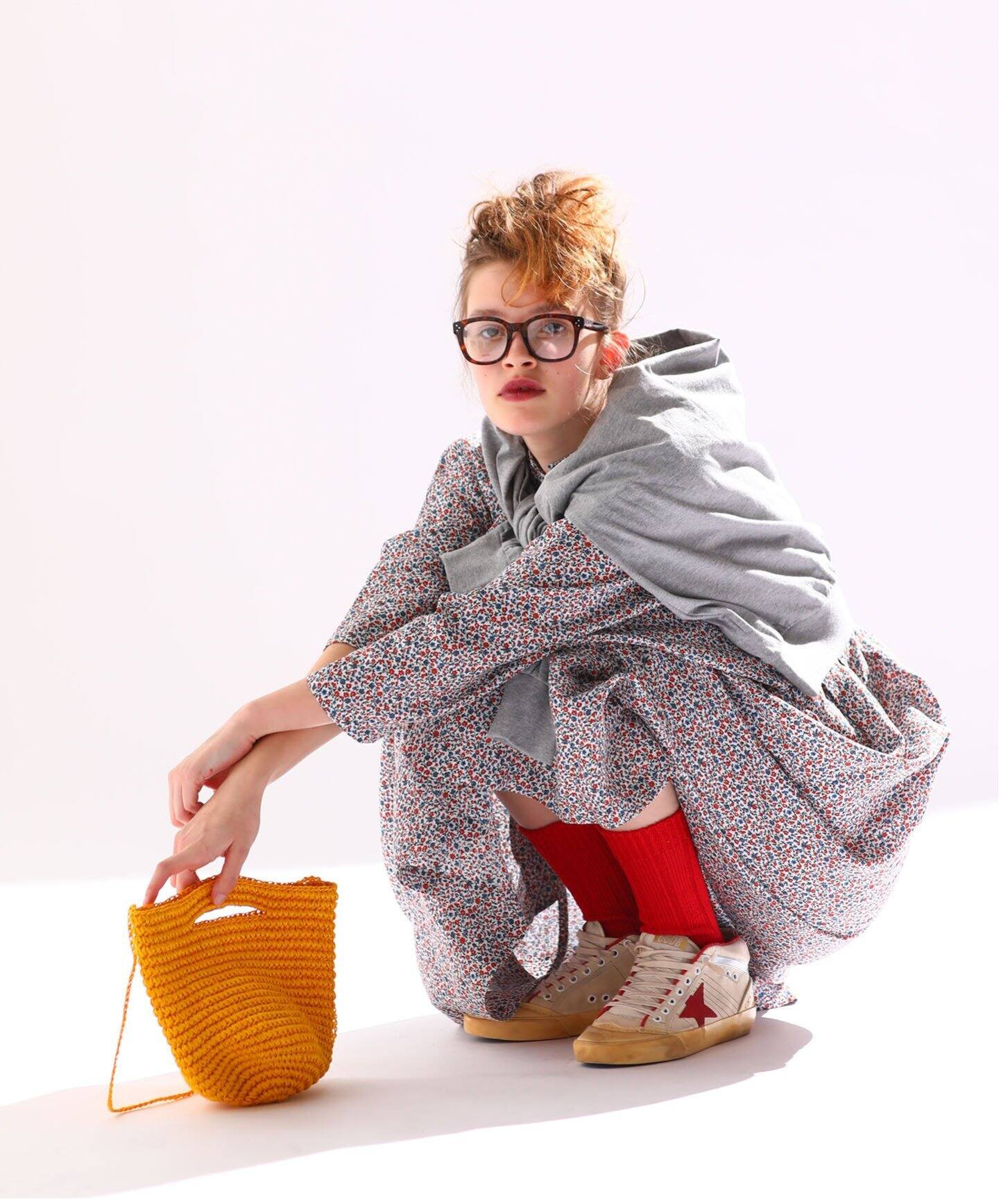 リネンフラワープリントampleプルワンピース（ワンピース）｜journal  