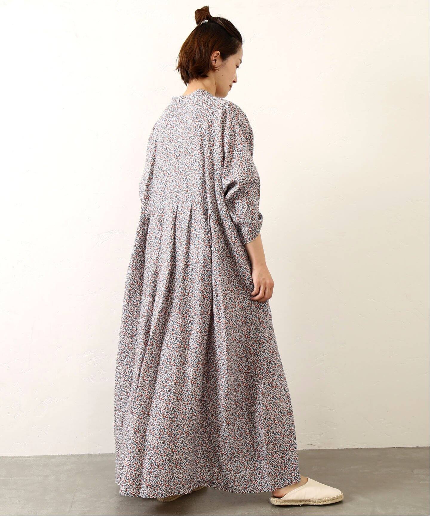 リネンフラワープリントampleプルワンピース（ワンピース）｜journal  