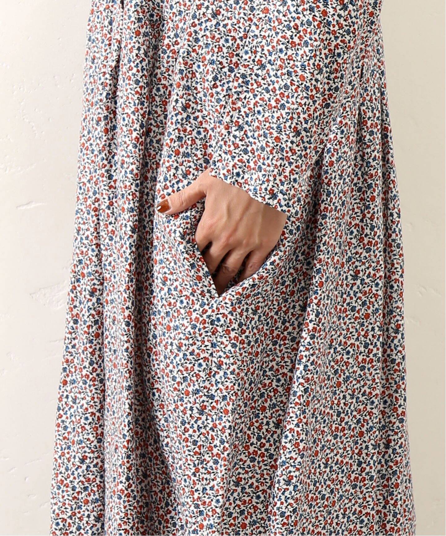 リネンフラワープリントampleプルワンピース（ワンピース）｜journal  