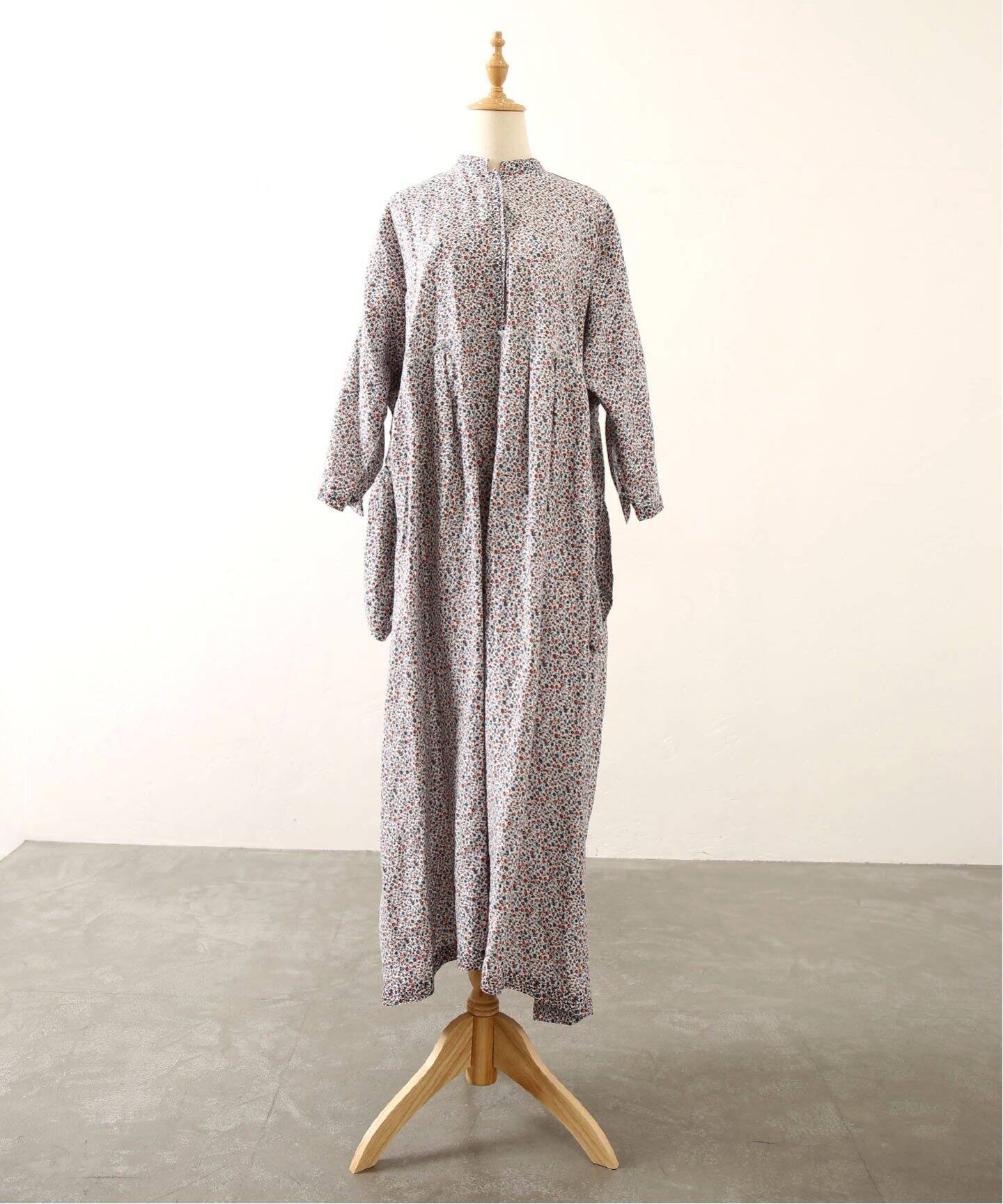 リネンフラワープリントampleプルワンピース（ワンピース）｜journal  