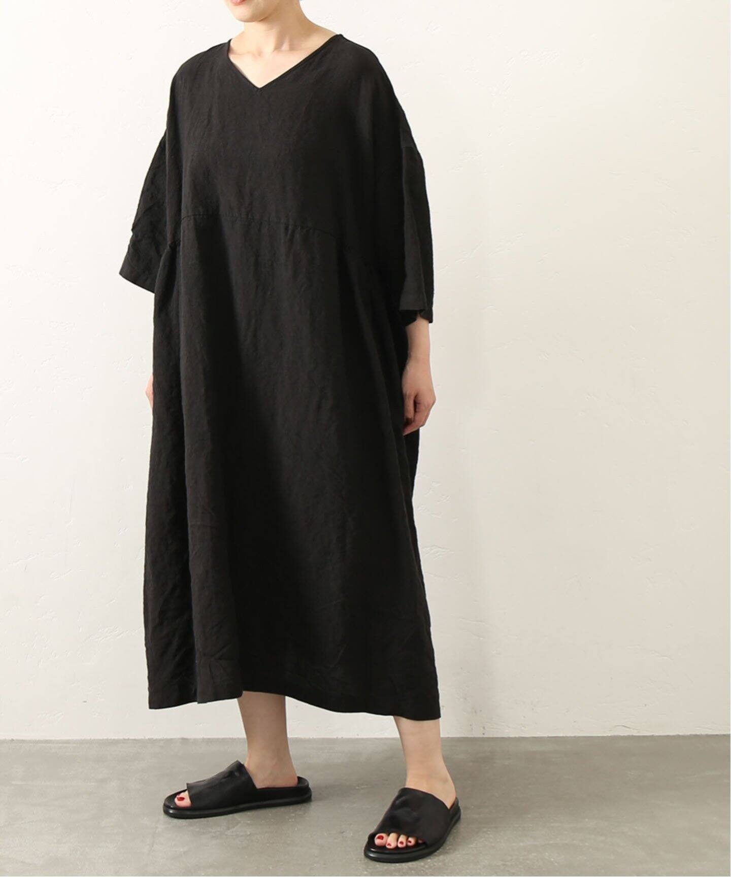 40リネン Vネックワンピース（ワンピース）｜journal standard luxe  