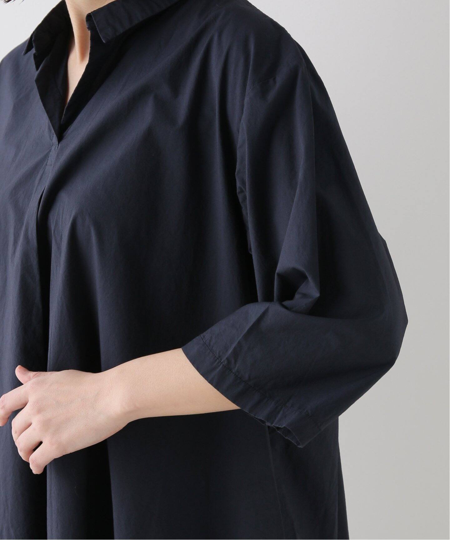 MANUELLE GUIBAL /マニュエルギバル】 COLLAR PULL DRESS（ワンピース 