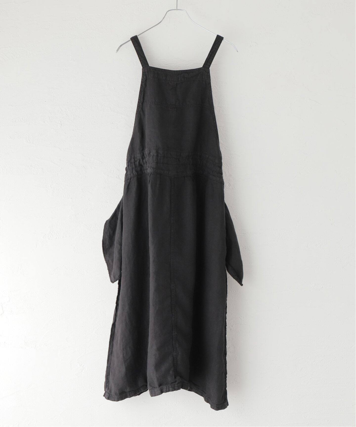 ARMEN/アーメン】 LINEN HERRINBONE APRON ONEPIECE（ワンピース 
