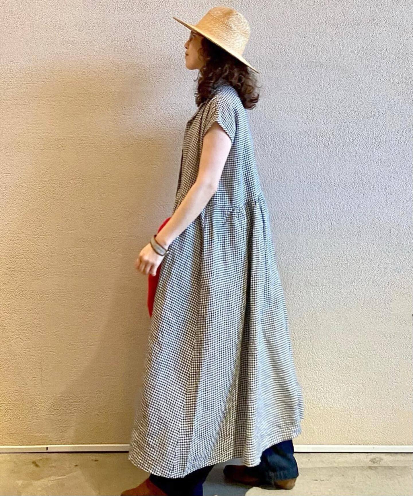 SOIL/ソイル】 LINEN GINGHAM SHIRT DRESS（ワンピース）｜journal 