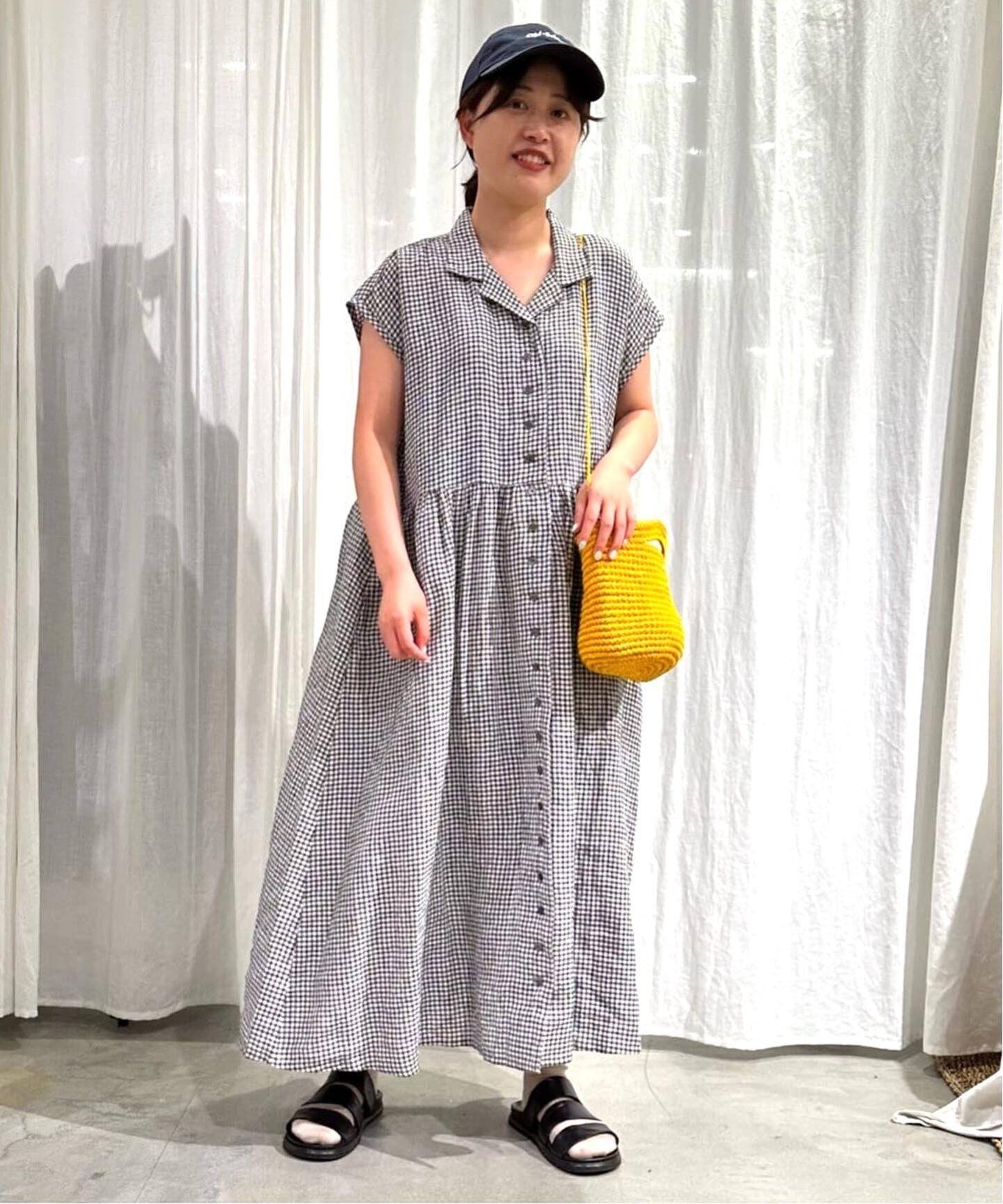 SOIL/ソイル】 LINEN GINGHAM SHIRT DRESS（ワンピース）｜journal  