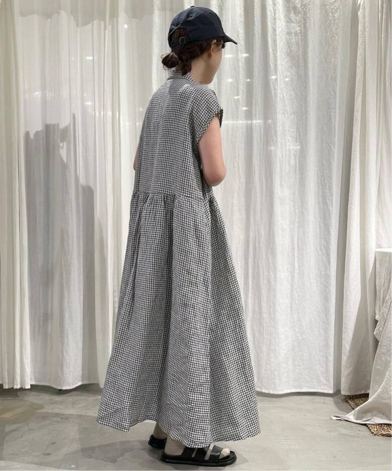【SOIL/ソイル】 LINEN GINGHAM SHIRT DRESS（ワンピース）｜journal standard luxe（ジャーナル