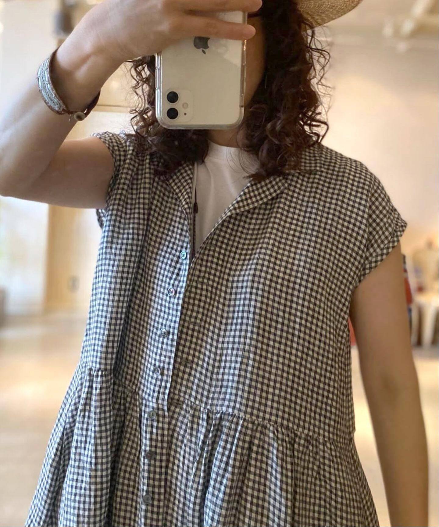 SOIL/ソイル】 LINEN GINGHAM SHIRT DRESS（ワンピース）｜journal 