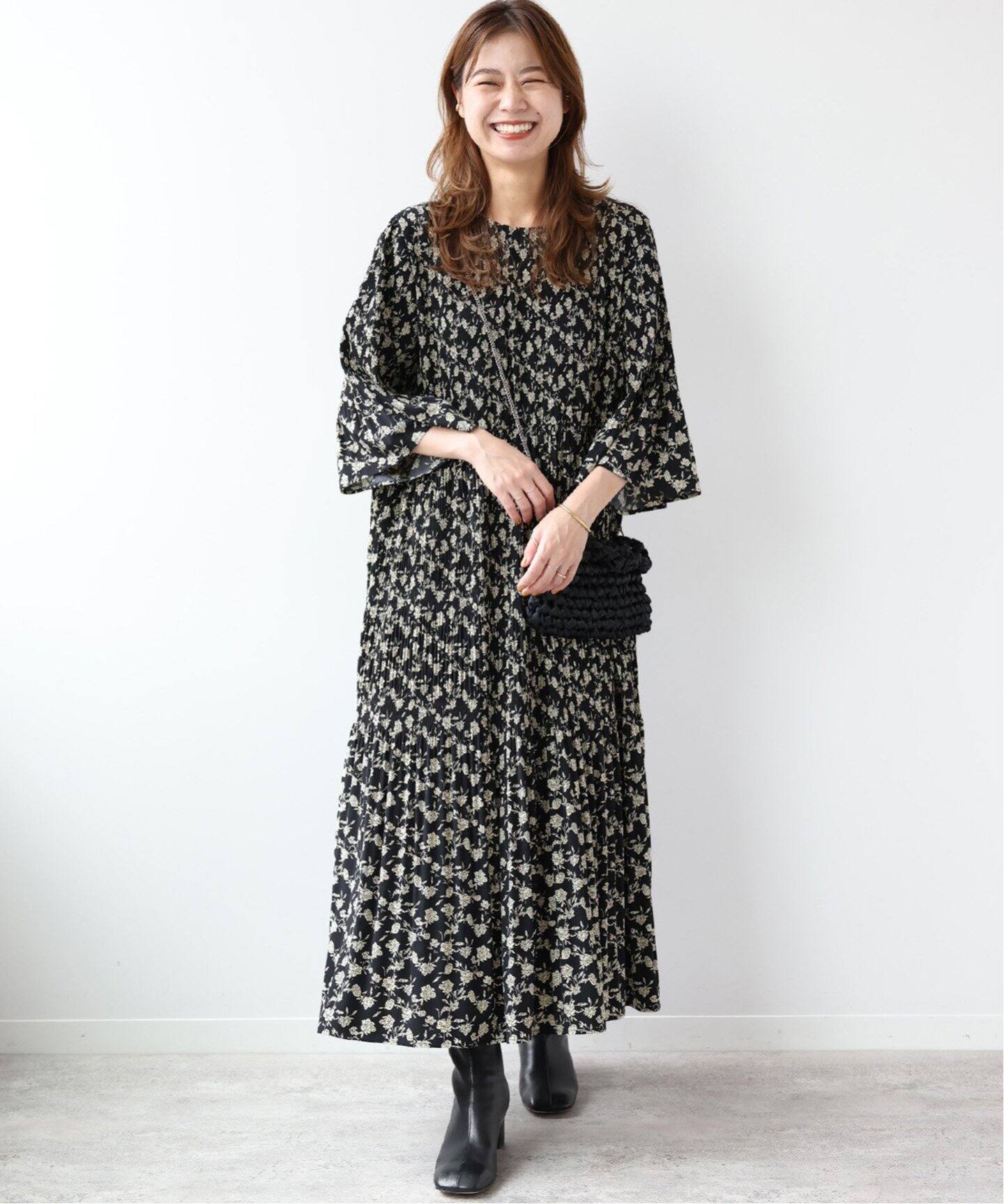 追加3》マジョリカプリーツフラワーワンピース（ワンピース）｜JOURNAL  