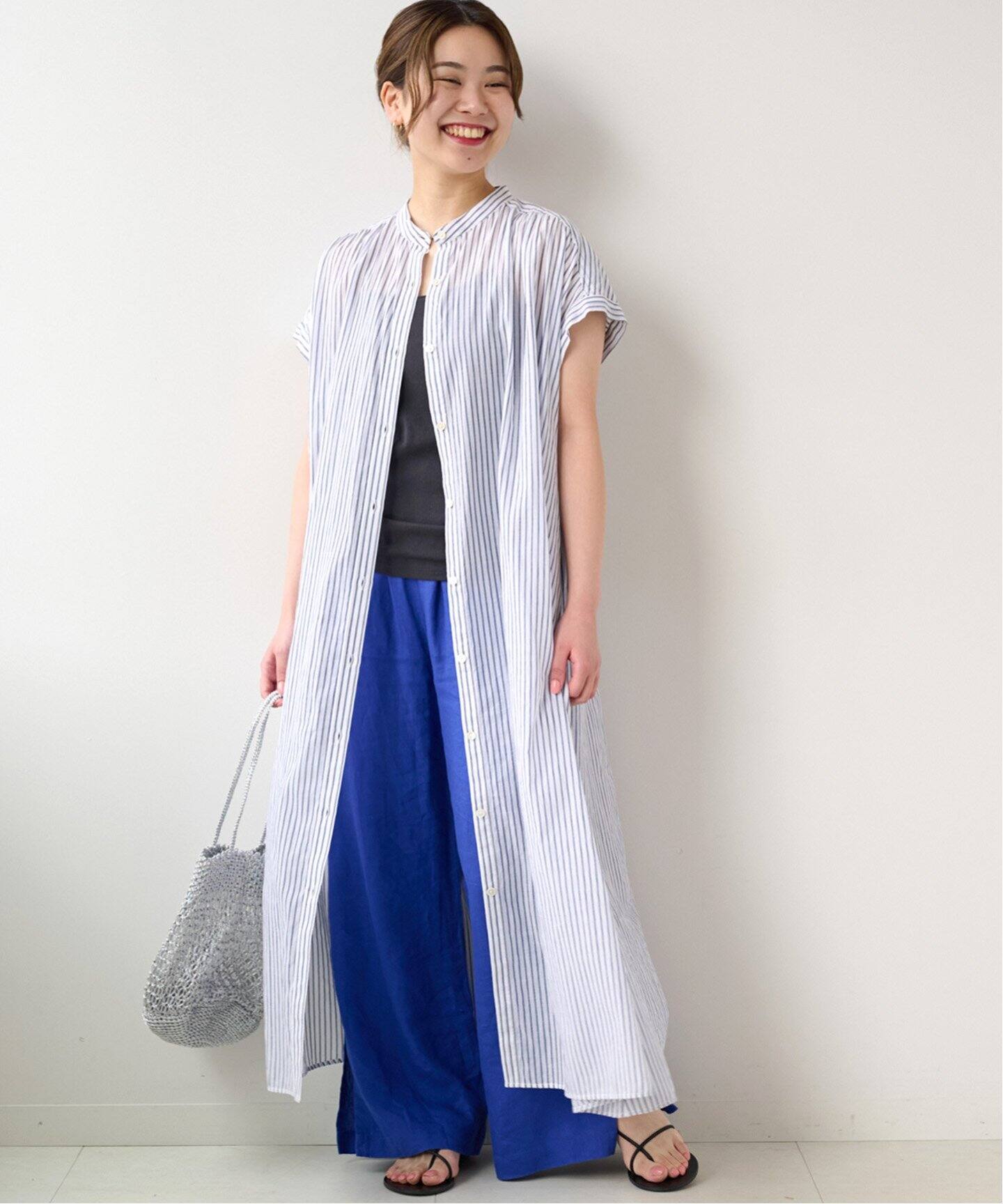 コットンボイルストライプAラインフレンチ（ワンピース）｜JOURNAL  