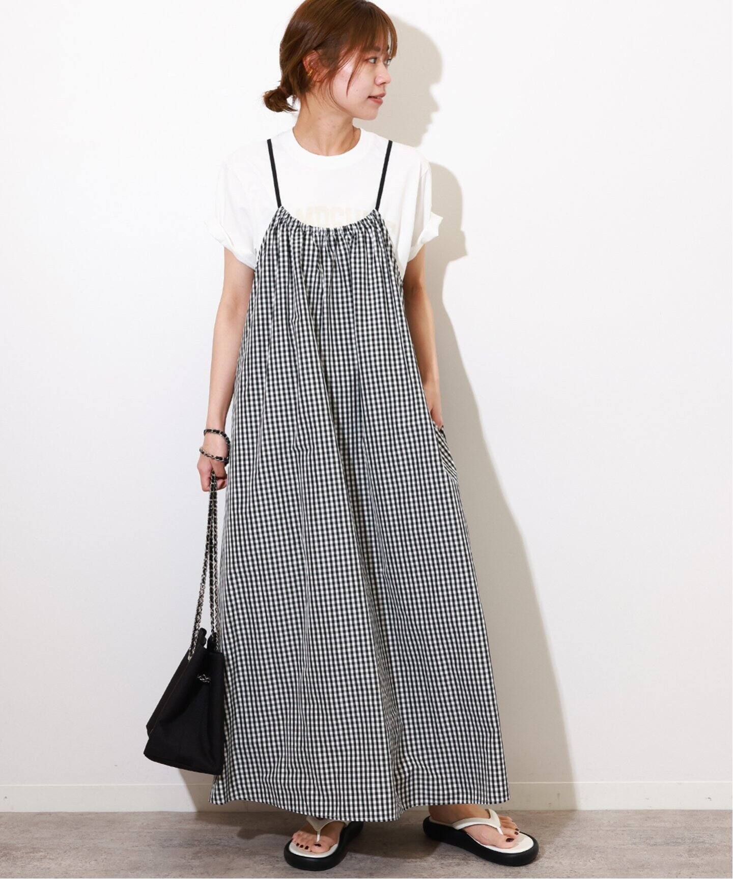 タフタチェックギャザーワンピース（ワンピース）｜JOURNAL STANDARD  