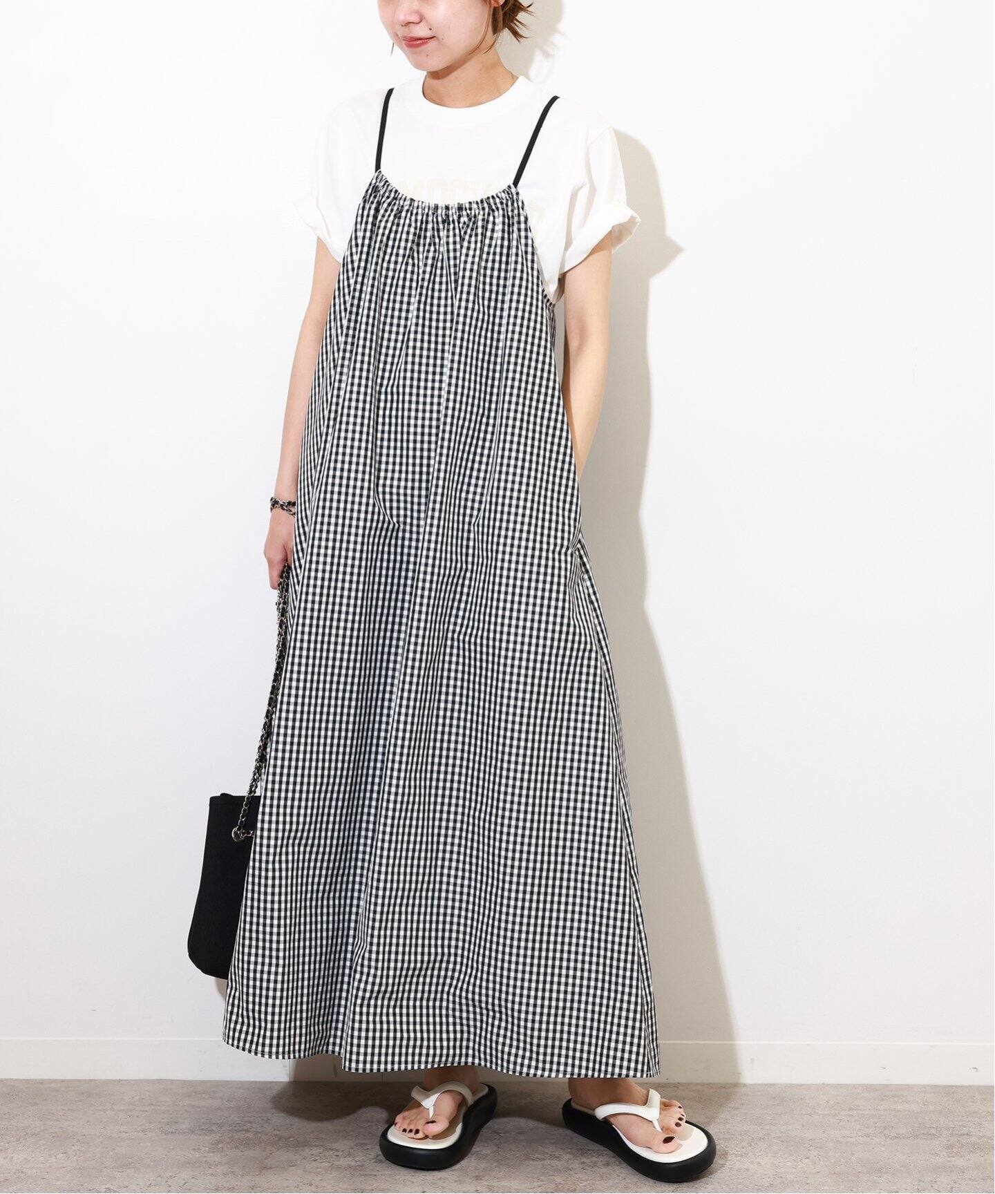タフタチェックギャザーワンピース（ワンピース）｜JOURNAL STANDARD 