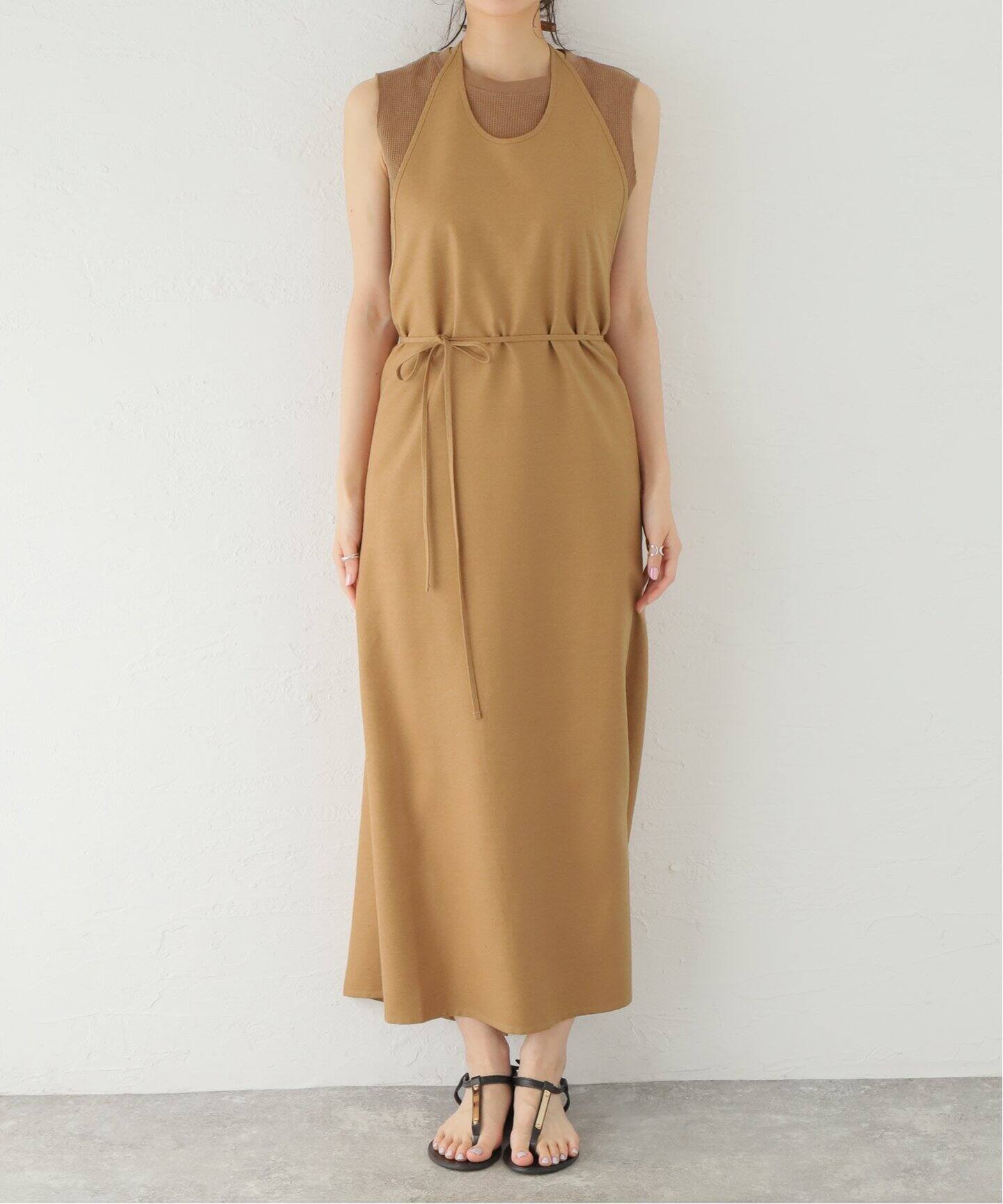 BASERANGE/ベースレンジ】CORE APRON DRESS：ワンピース（ワンピース  