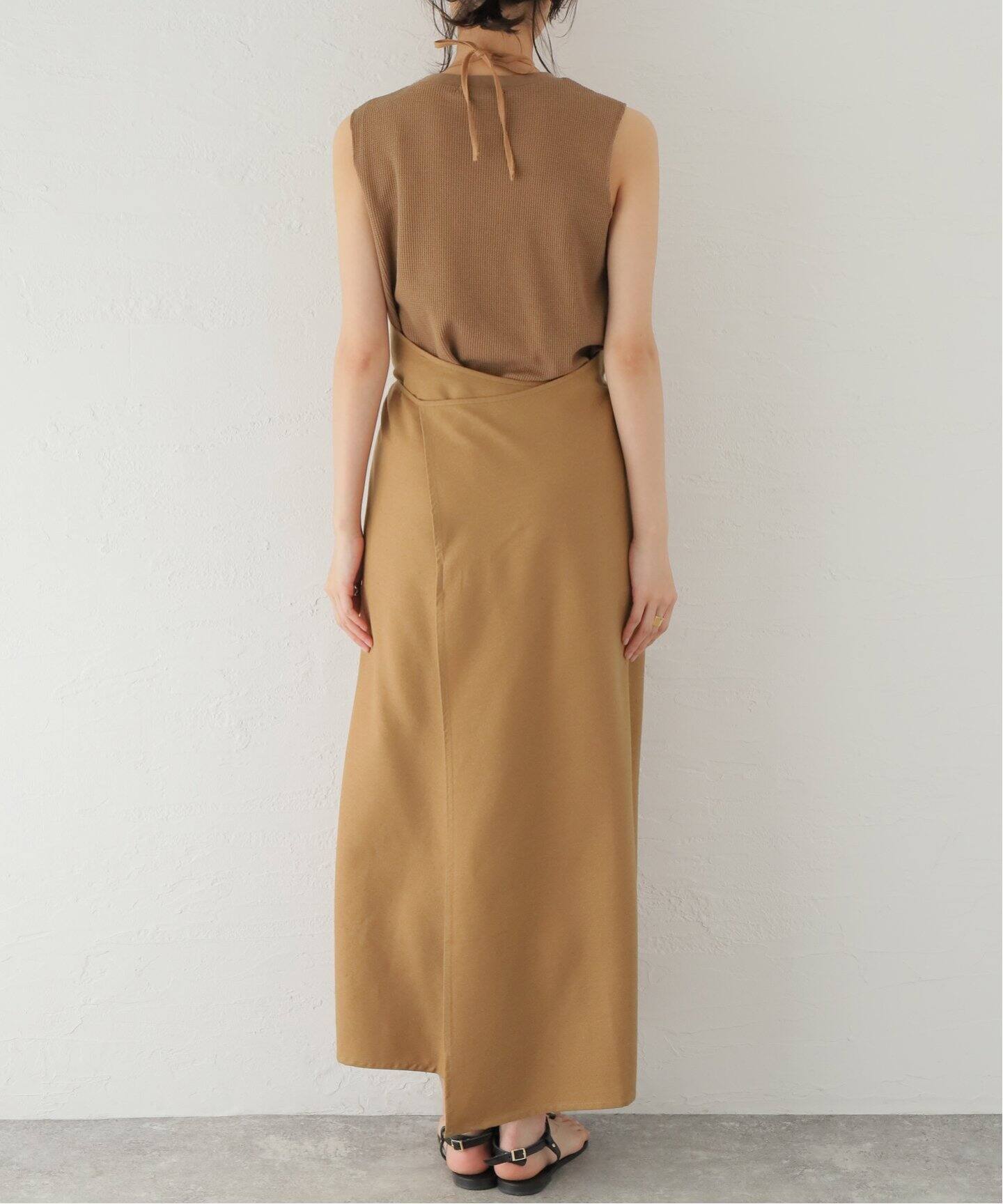 BASERANGE/ベースレンジ】CORE APRON DRESS：ワンピース（ワンピース 