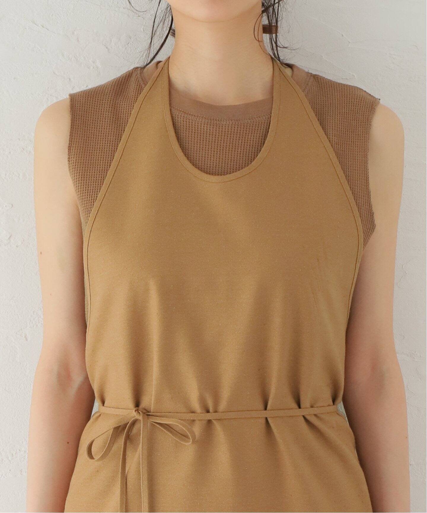 BASERANGE/ベースレンジ】CORE APRON DRESS：ワンピース（ワンピース 