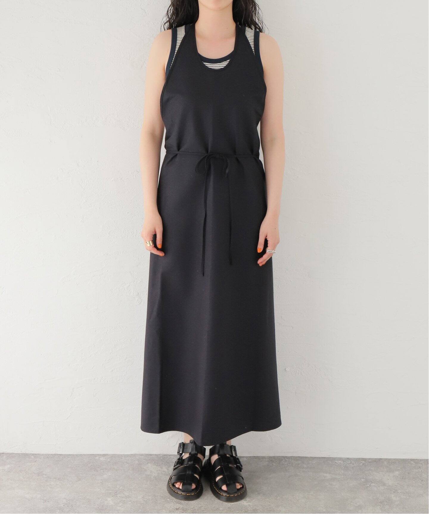 BASERANGE/ベースレンジ】CORE APRON DRESS：ワンピース（ワンピース  