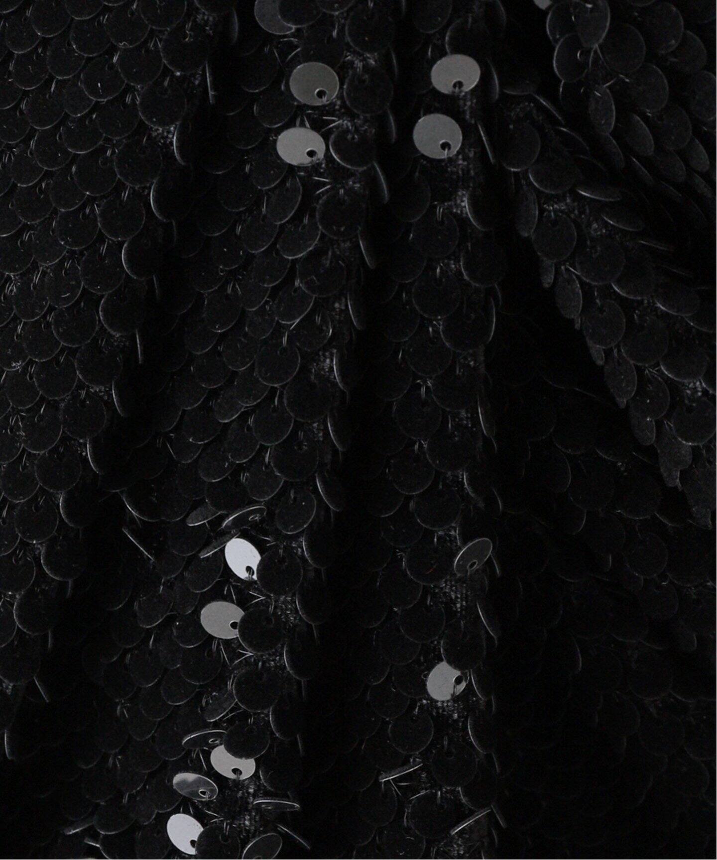 RECTO/レクト】 VELVET SEQUIN DRAPED TUBE TOP ワンピース  