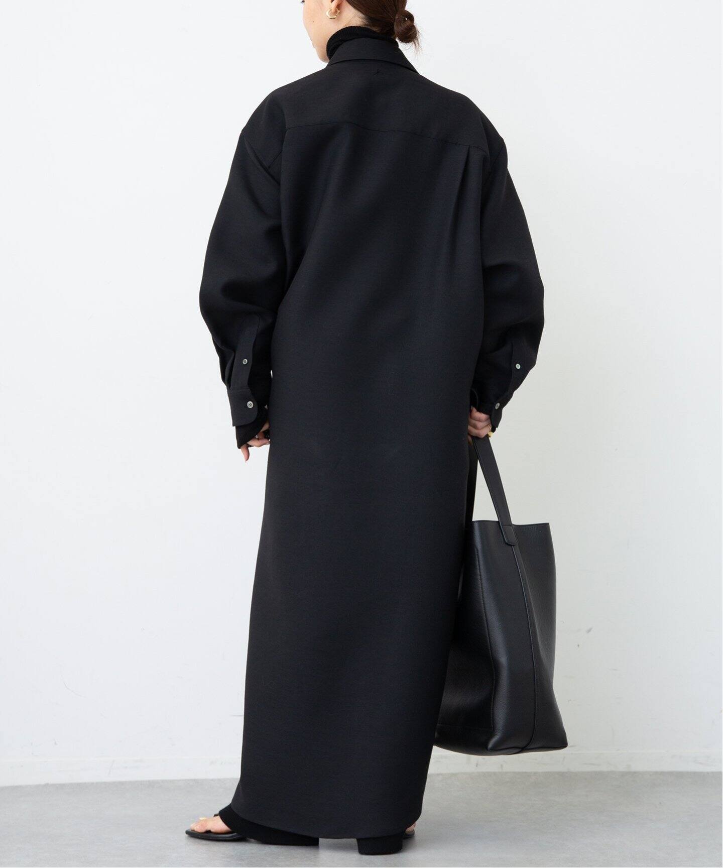 ARCH THE/アーチ ザ】 OVERSIZED WOOL SILK シャツドレス（シャツ  