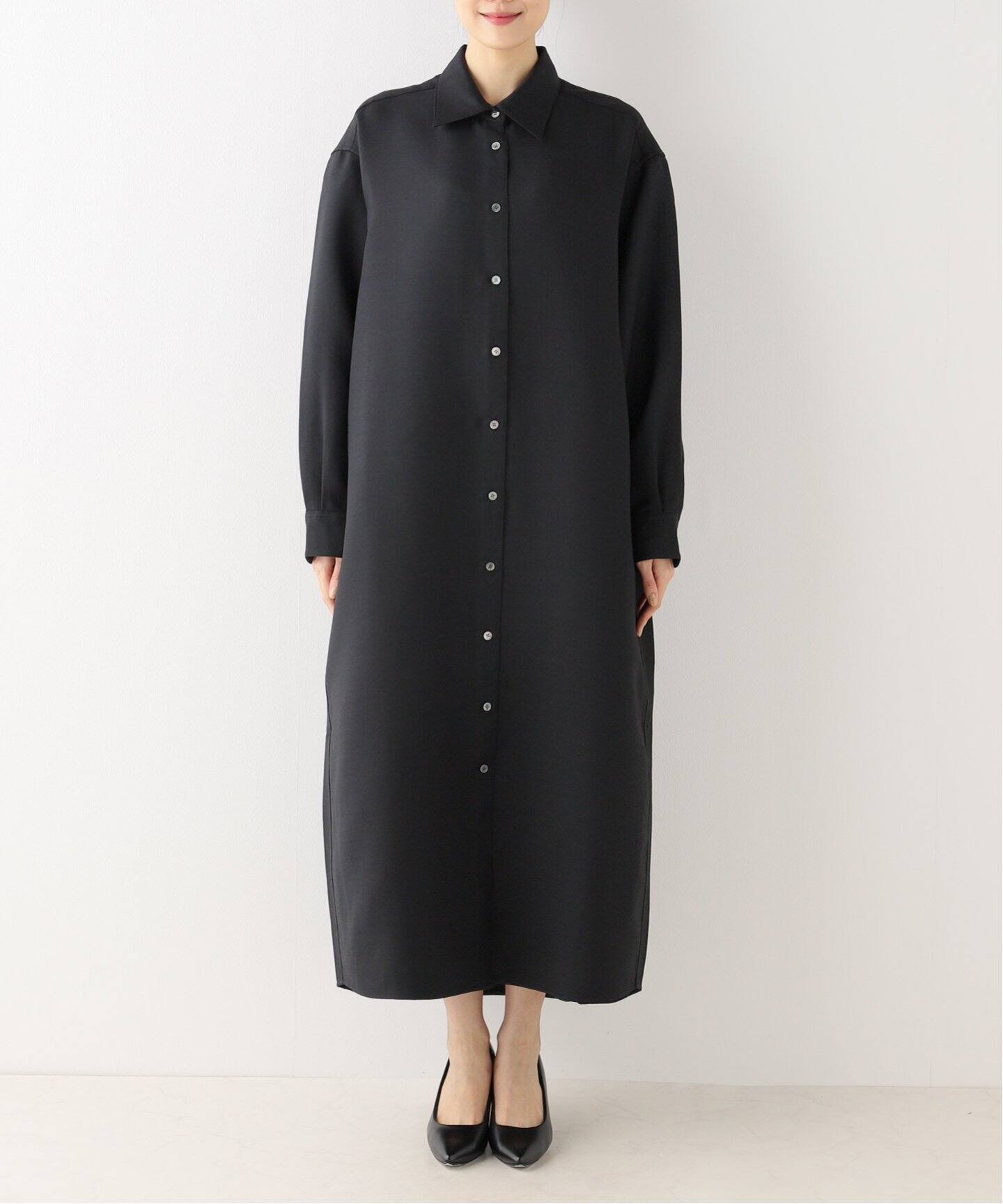 ARCH THE/アーチ ザ】 OVERSIZED WOOL SILK シャツドレス（シャツ  