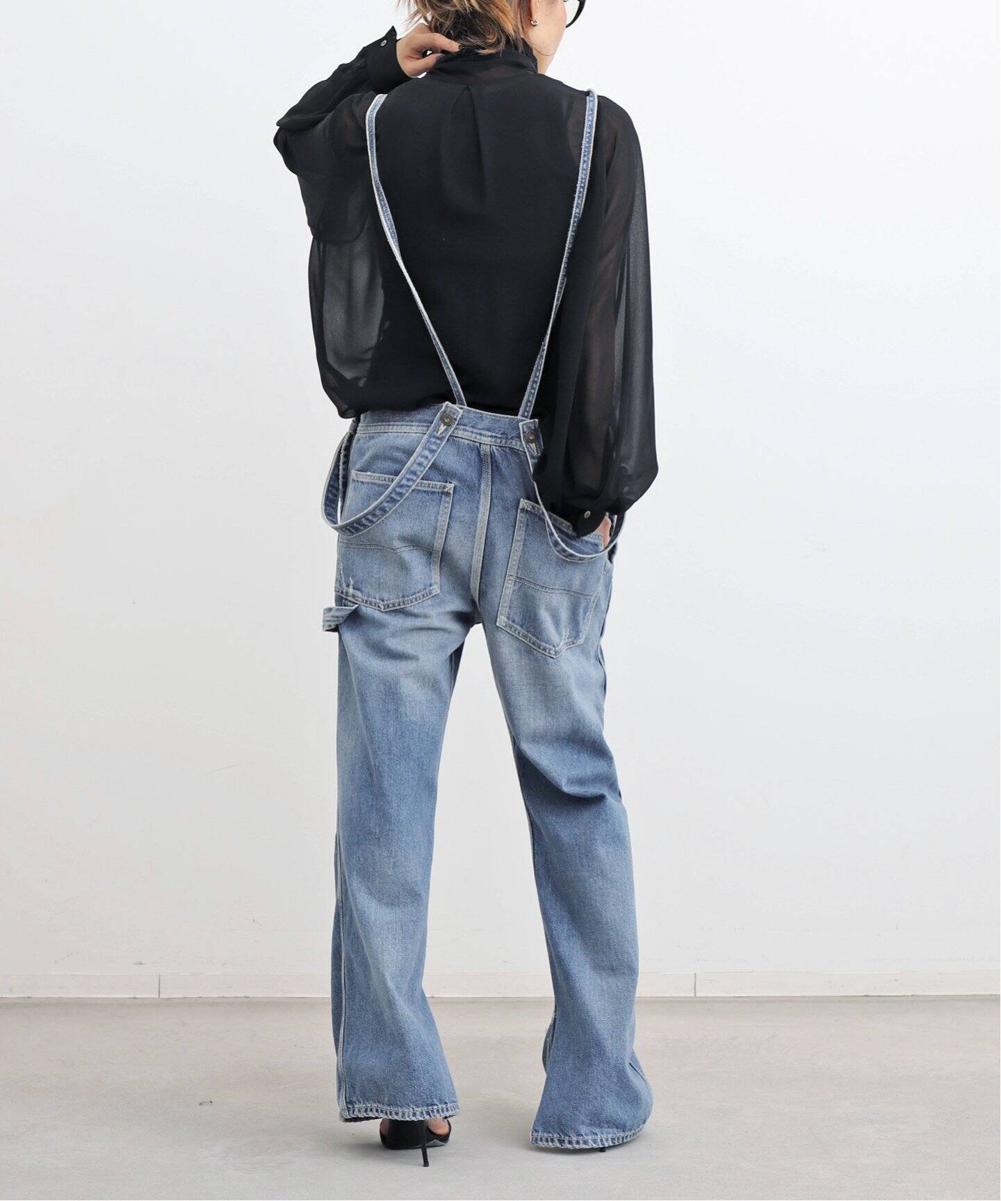DENIM OVER ALL（サロペット／オーバーオール）｜L