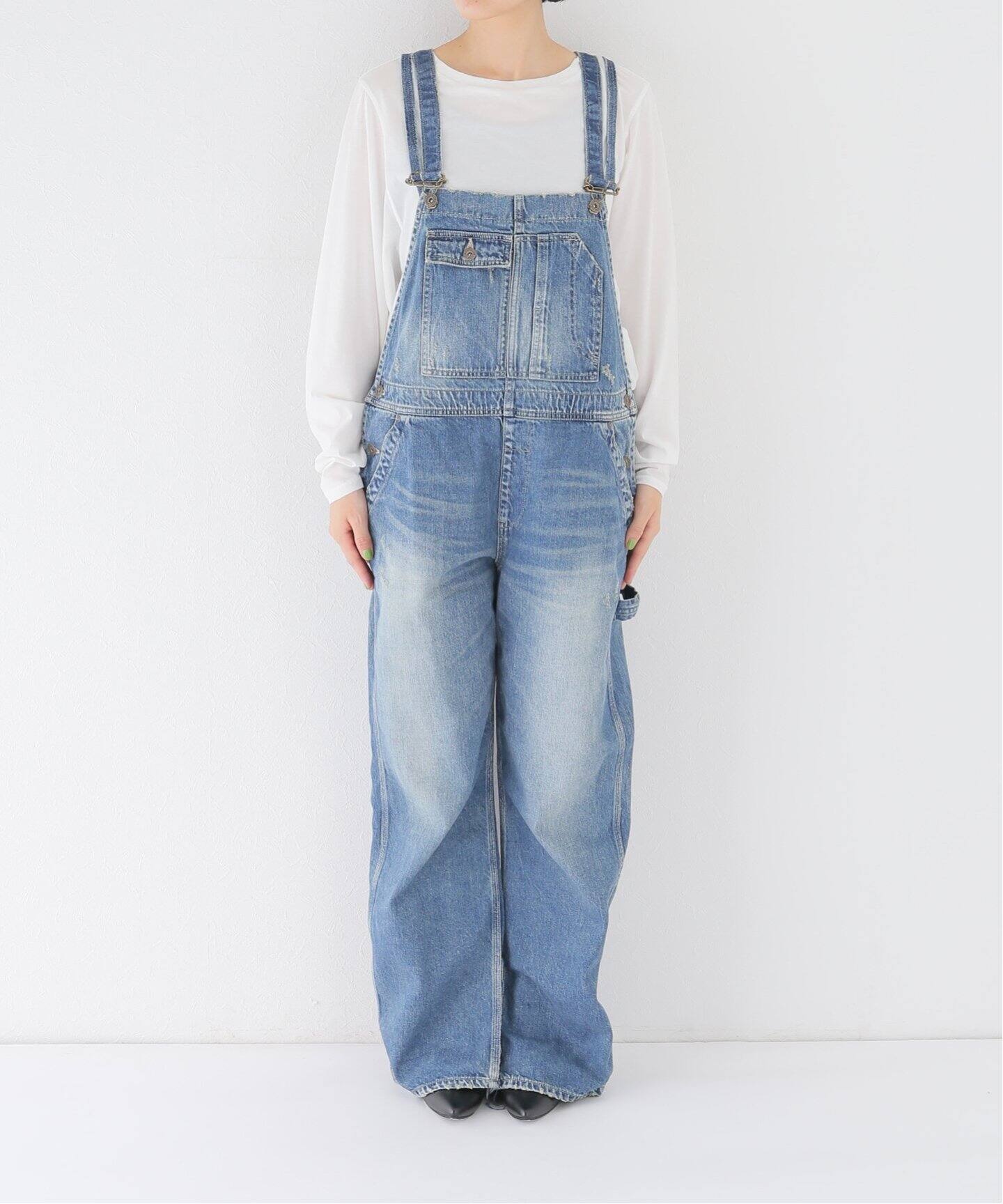 DENIM OVER ALL（サロペット／オーバーオール）｜L