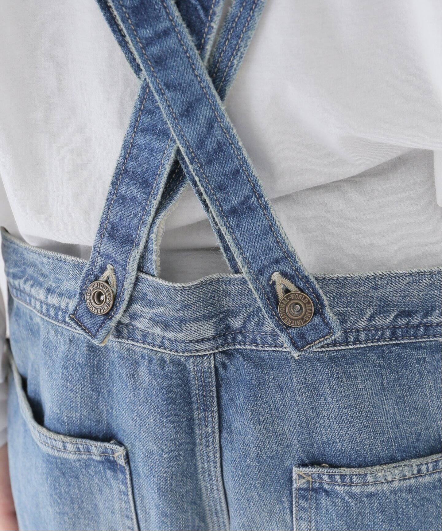 DENIM OVER ALL（サロペット／オーバーオール）｜L