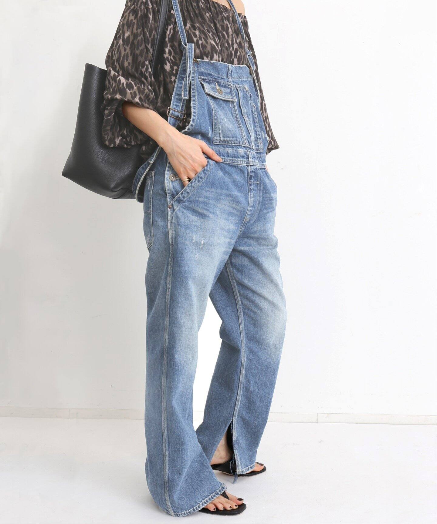DENIM OVER ALL（サロペット／オーバーオール）｜L