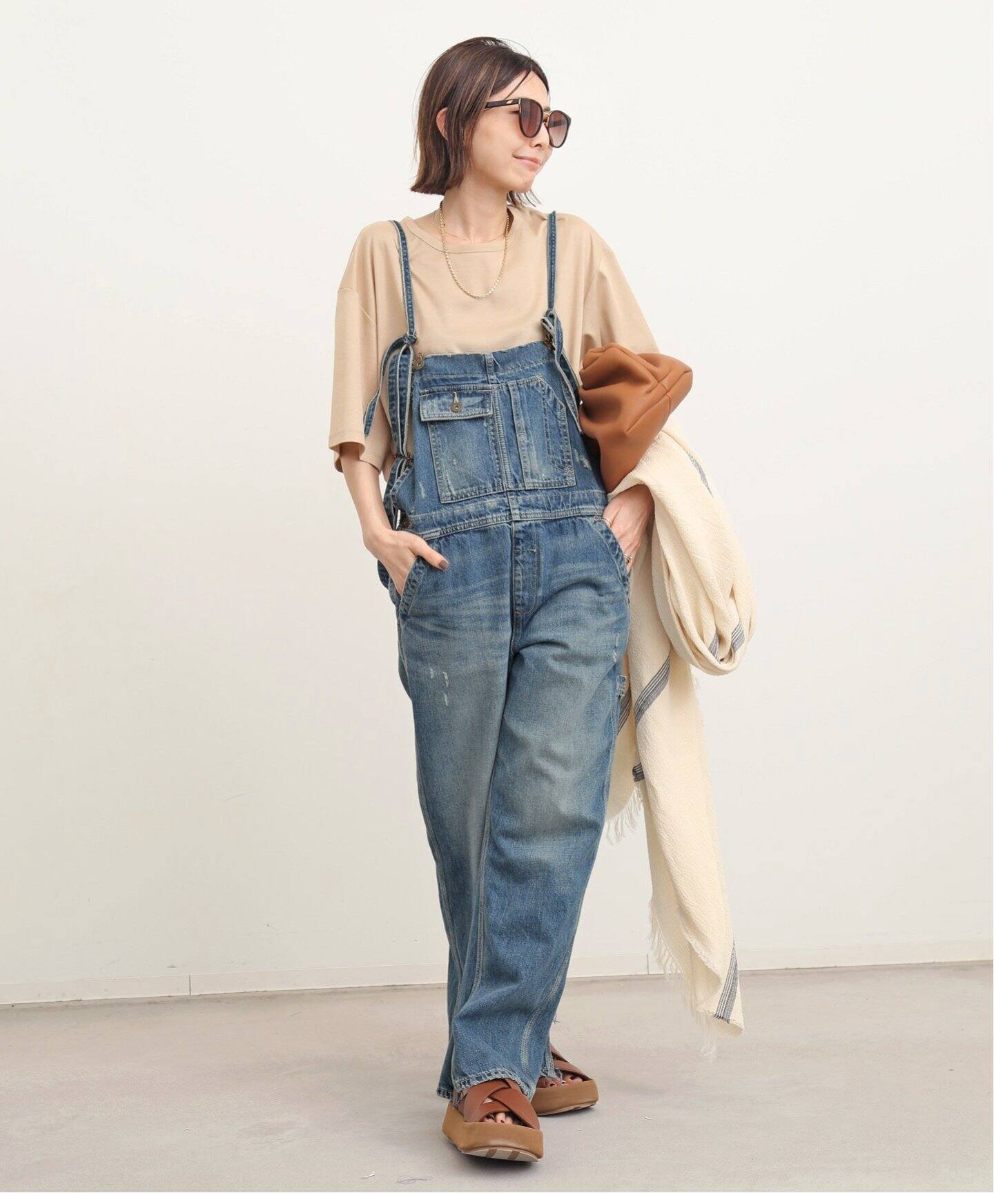 Denim OVER ALL（サロペット／オーバーオール）｜L