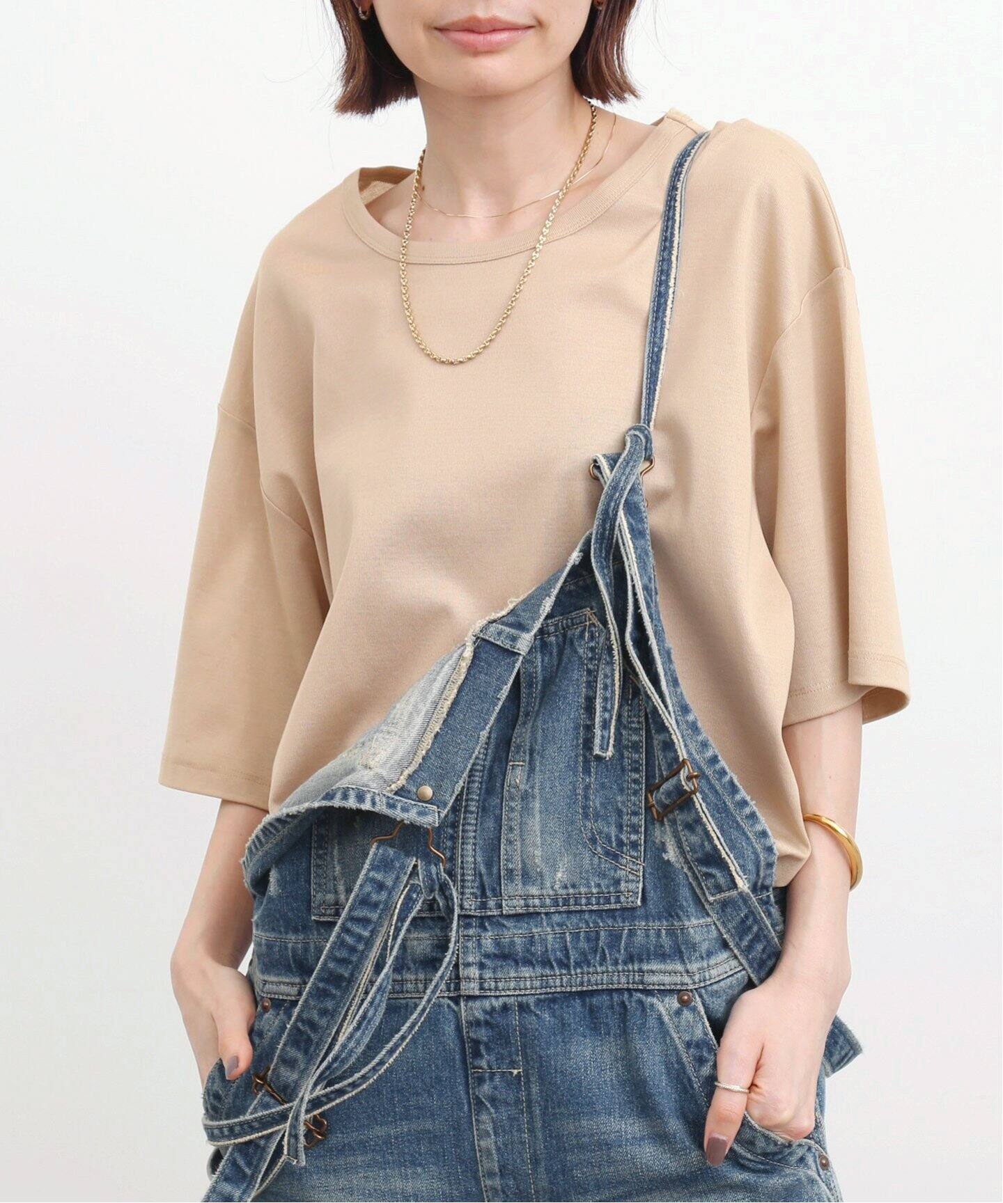 Denim OVER ALL（サロペット／オーバーオール）｜L