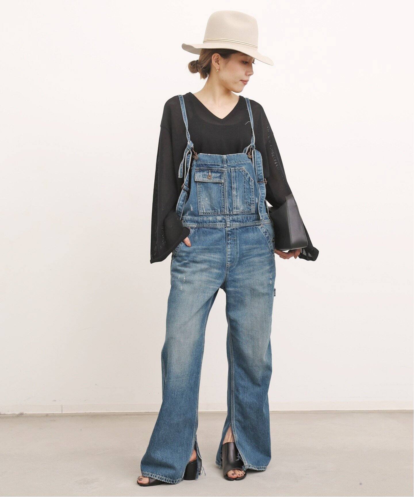 Denim OVER ALL（サロペット／オーバーオール）｜L