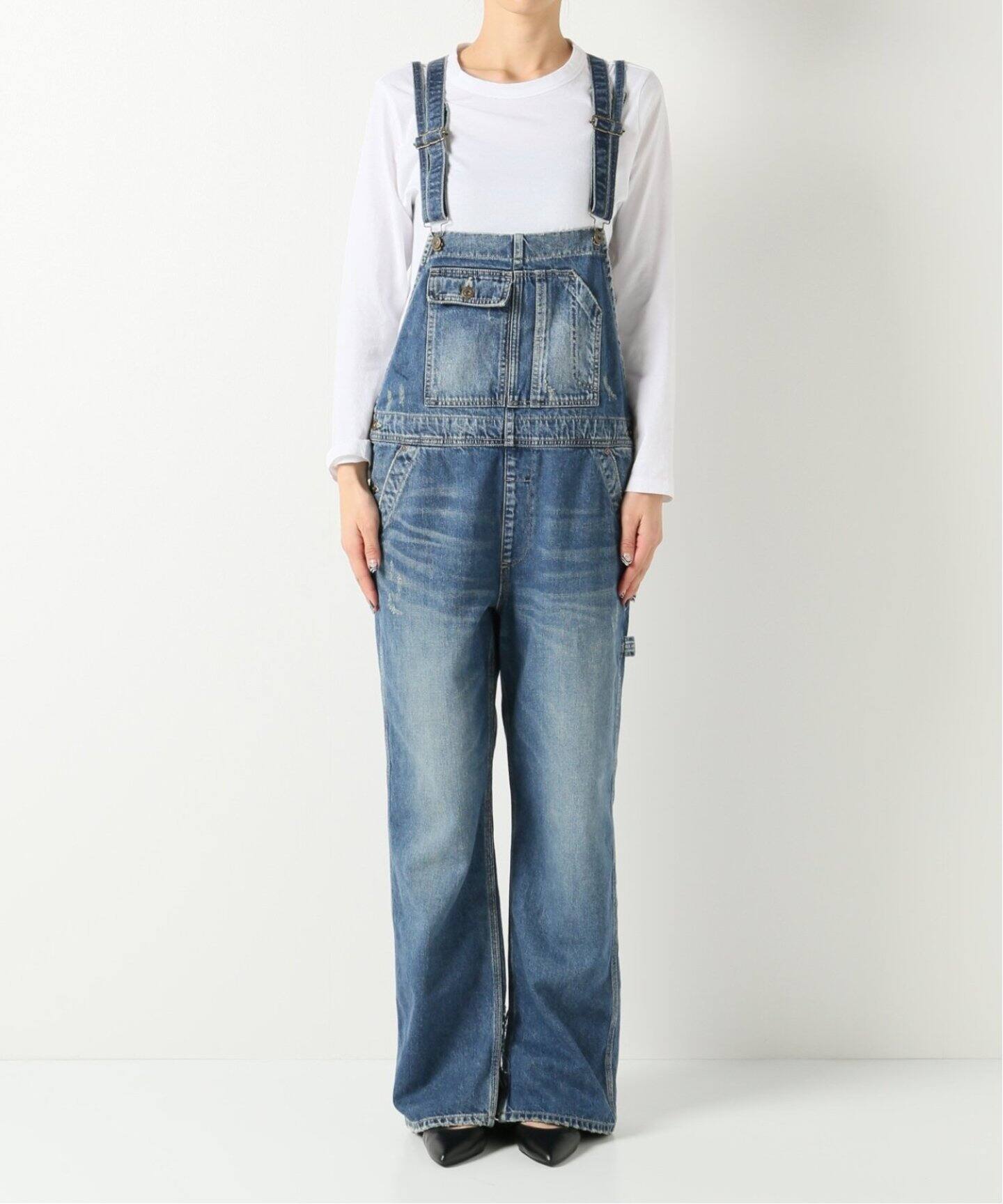 Denim OVER ALL（サロペット／オーバーオール）｜L