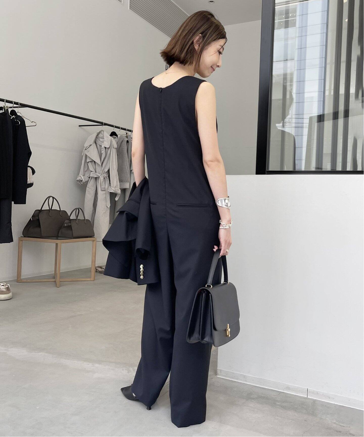 Wool×Silk All In One（つなぎ／オールインワン）｜L