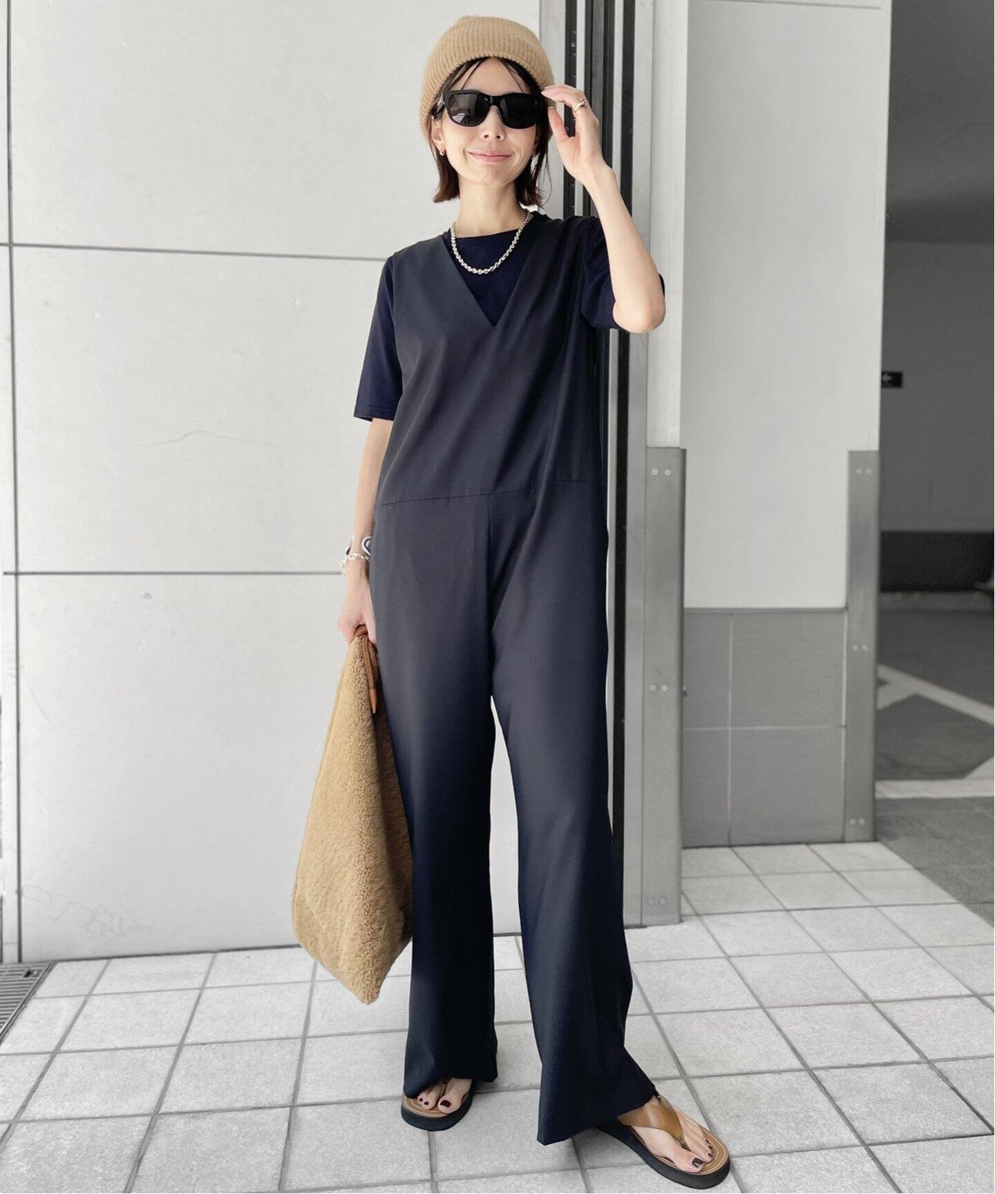 Wool×Silk All In One（つなぎ／オールインワン）｜L 