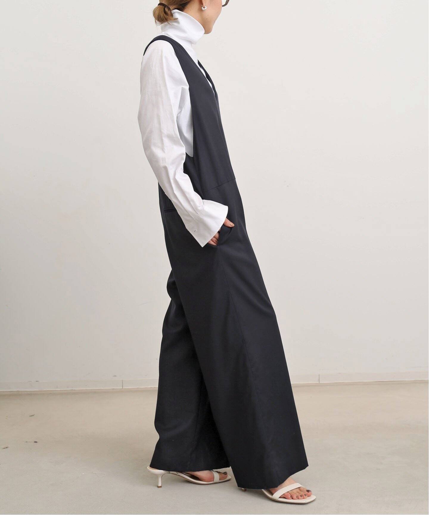 Wool×Silk All In One（つなぎ／オールインワン）｜L