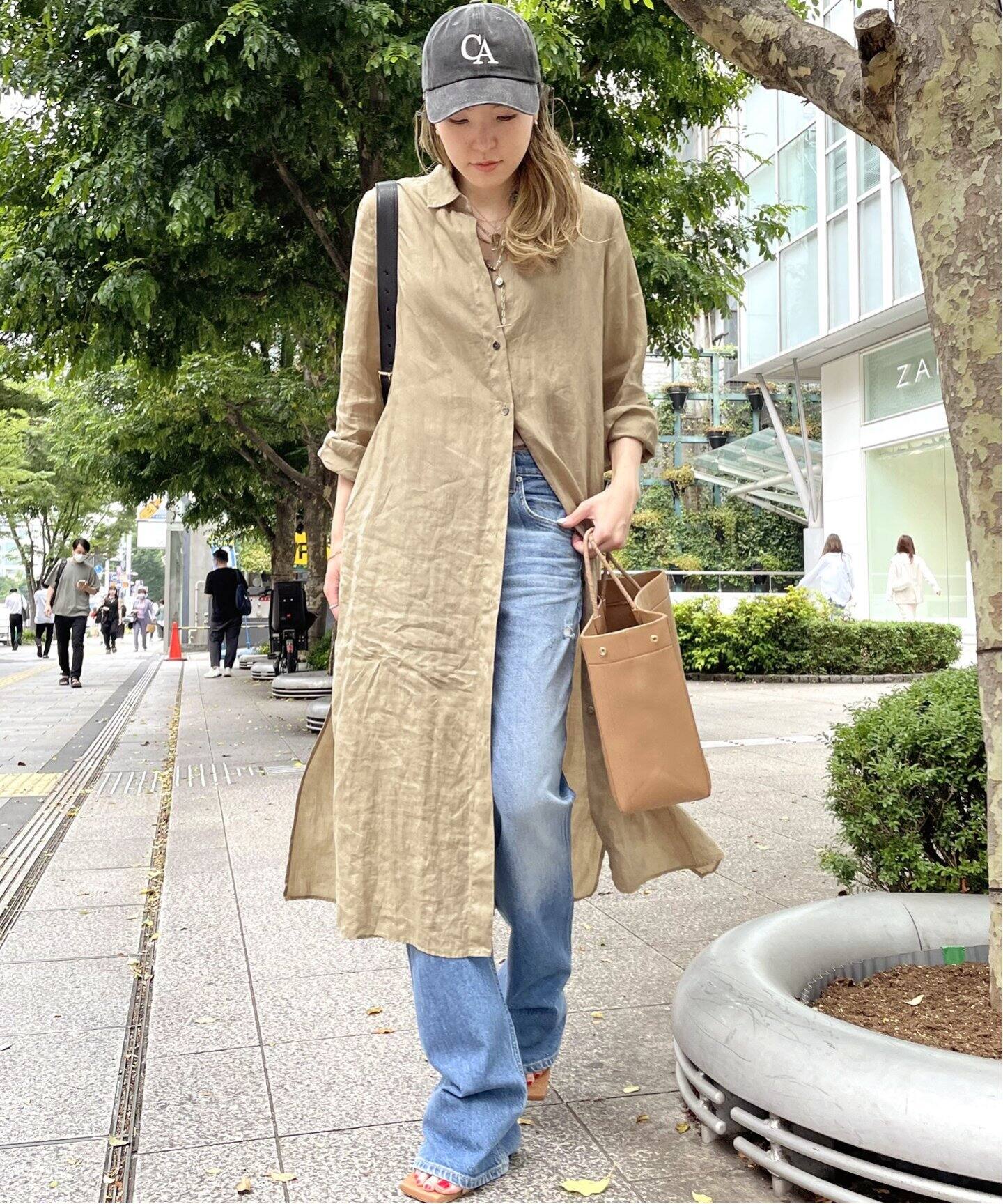 RAMIE SHIRT DRESS（ワンピース）｜L 