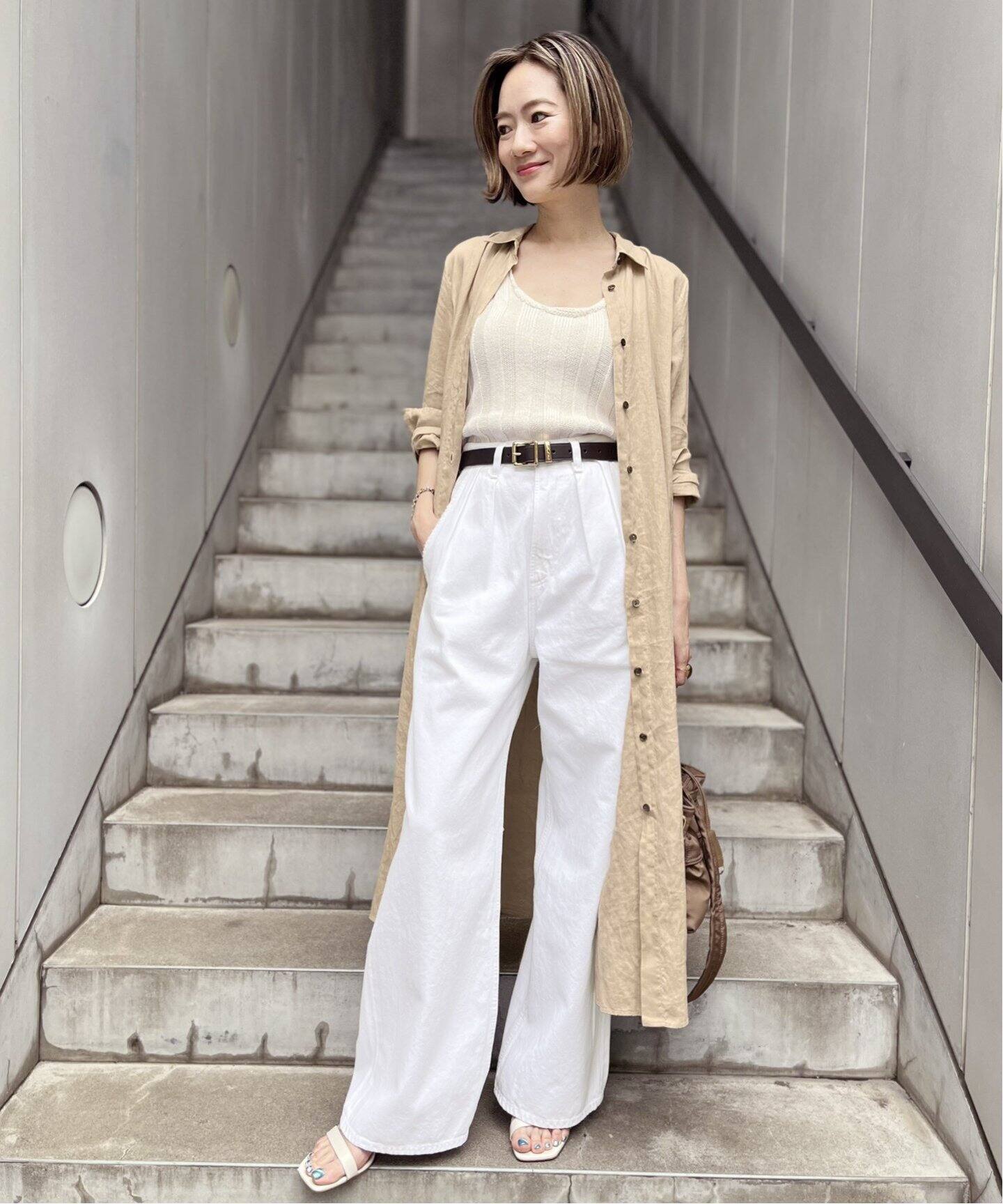 RAMIE SHIRT DRESS（ワンピース）｜L 