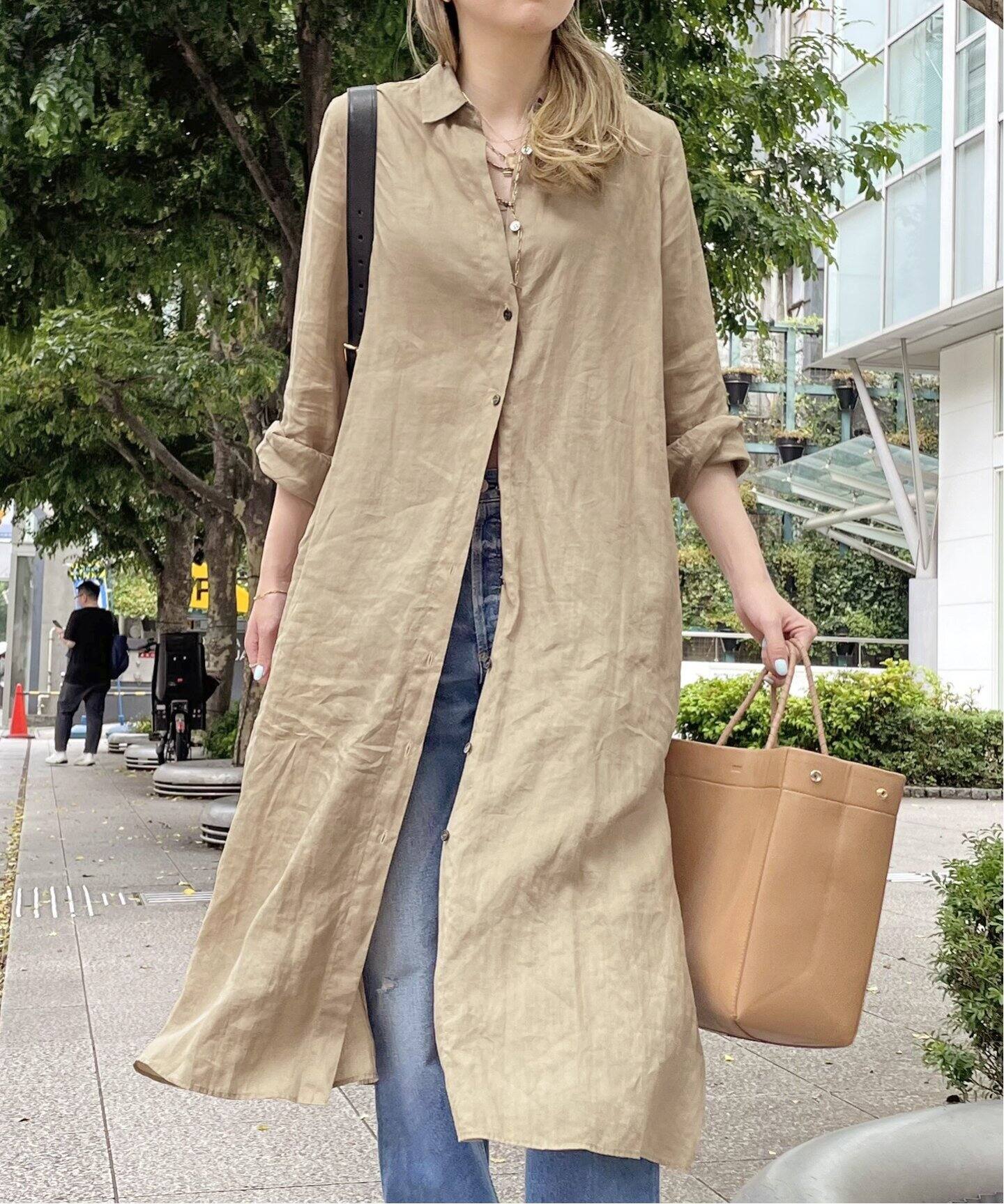 RAMIE SHIRT DRESS（ワンピース）｜L 