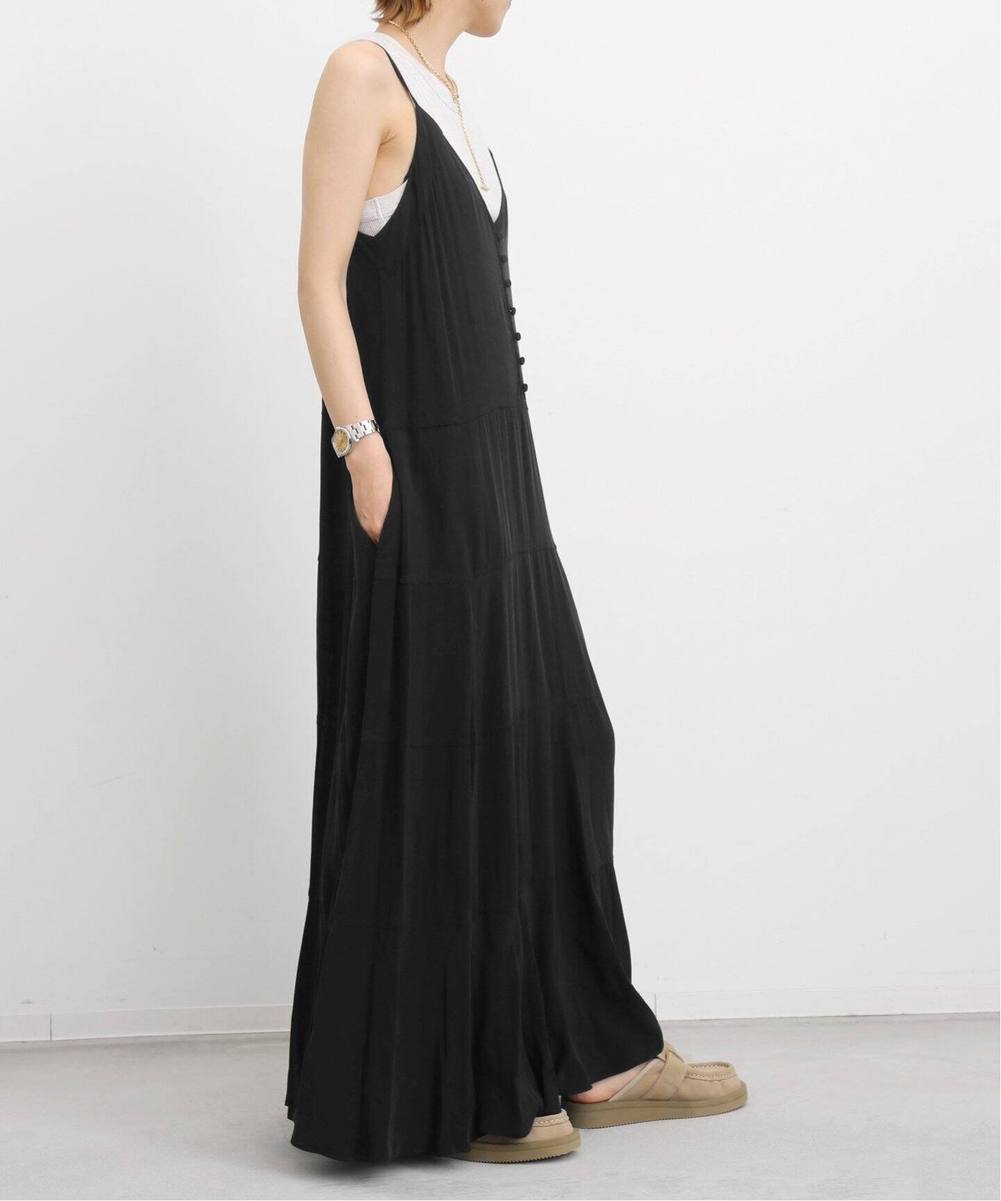 Col Pierrot /コル ピエロ】Tiered Long Dress（ワンピース）｜L  