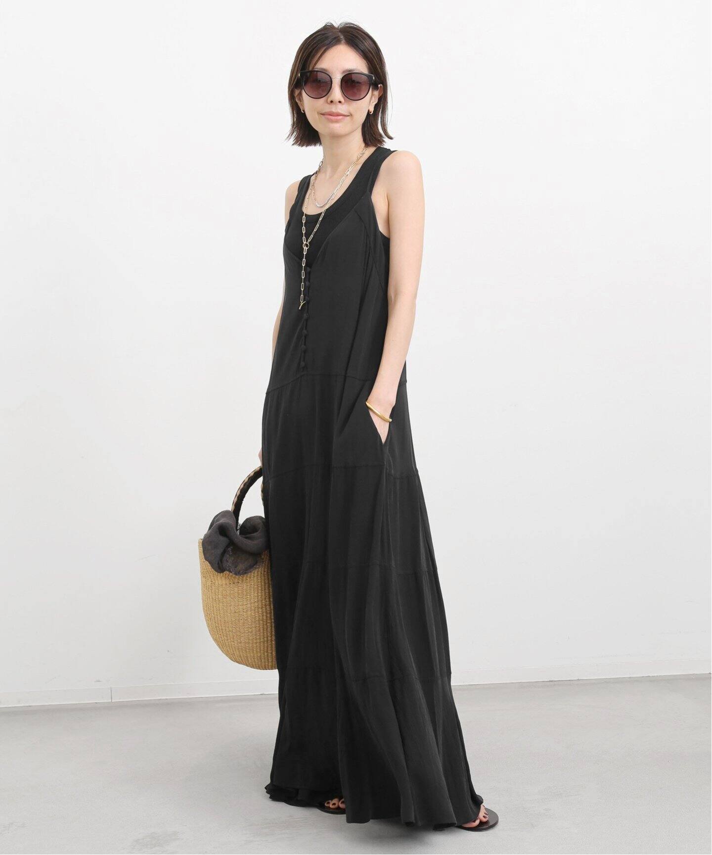 Col Pierrot /コル ピエロ】Tiered Long Dress（ワンピース）｜L  