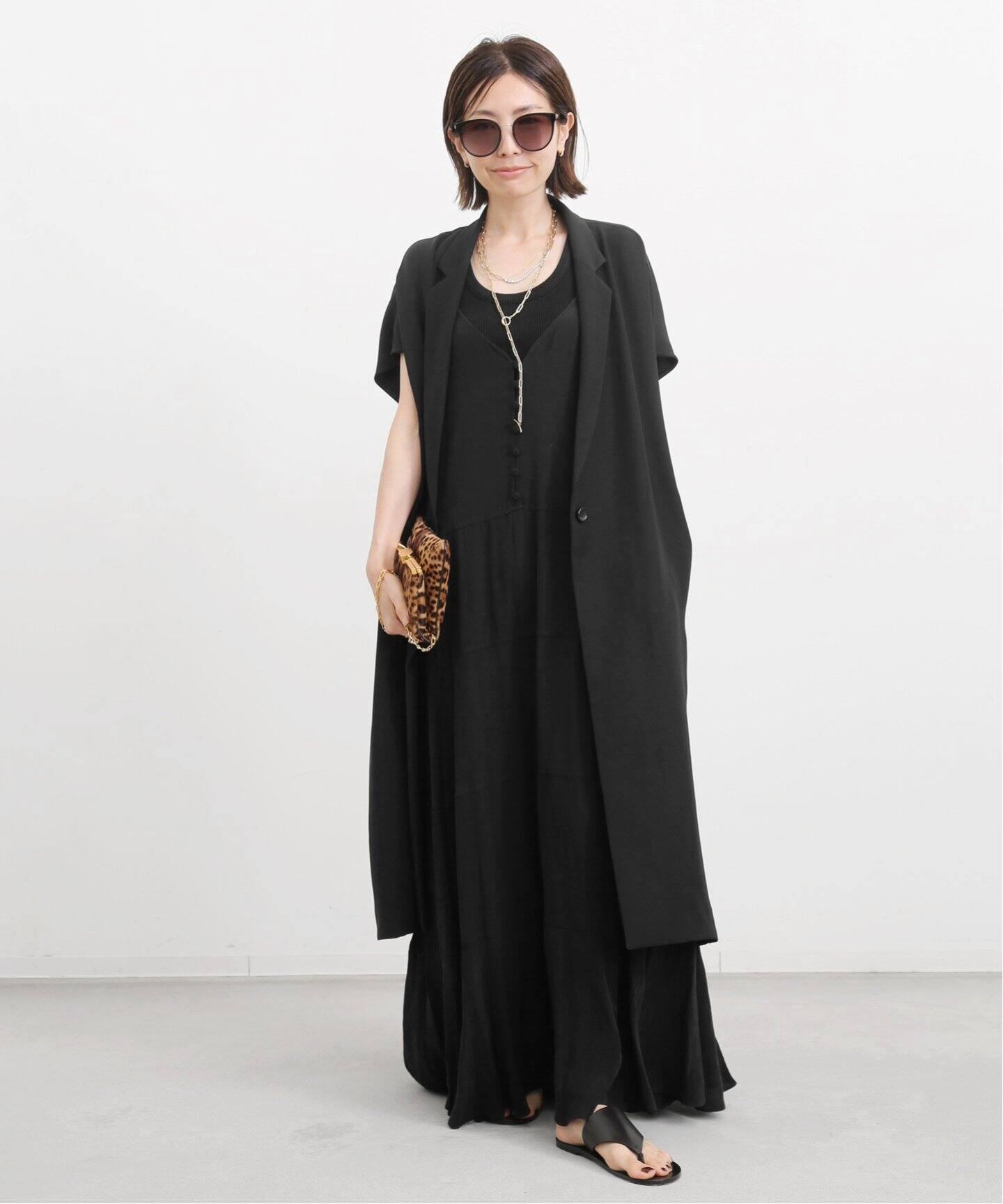 Col Pierrot /コル ピエロ】Tiered Long Dress（ワンピース）｜L  