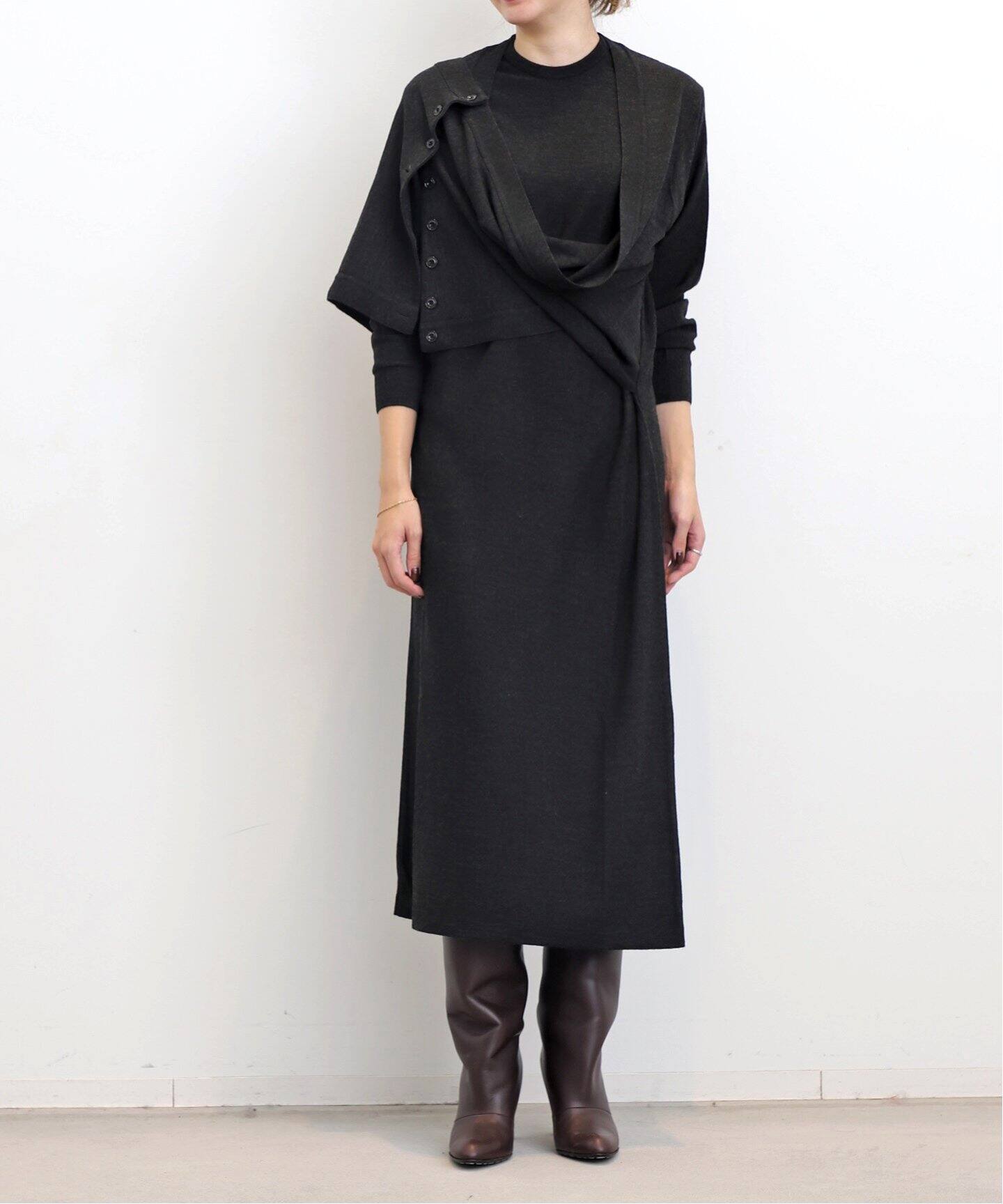 LE MAIRE/ルメール】 TWISTED TROMPE LOEIL DRESS（ニットワンピース 