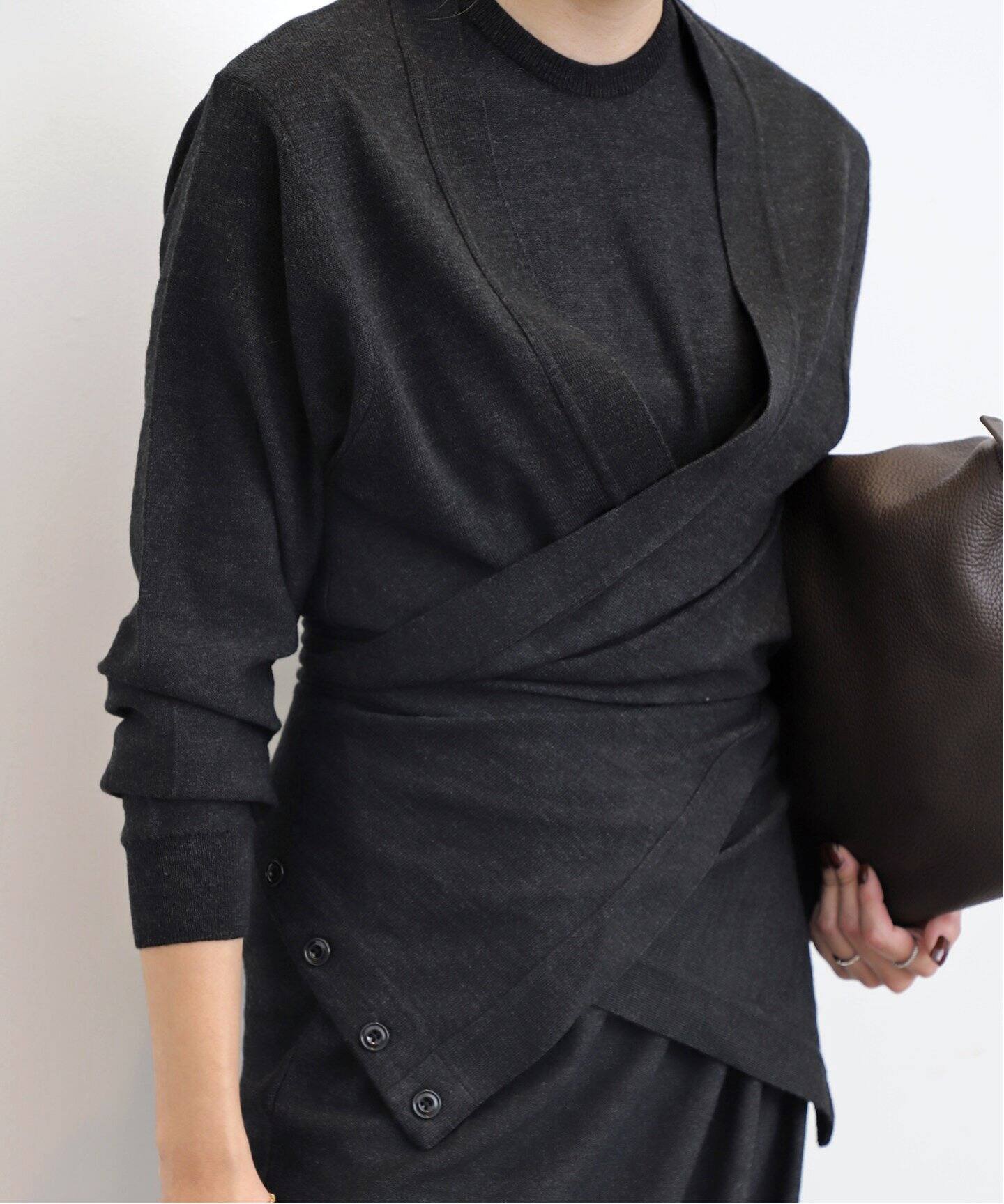 LE MAIRE/ルメール】 TWISTED TROMPE LOEIL DRESS（ニットワンピース 