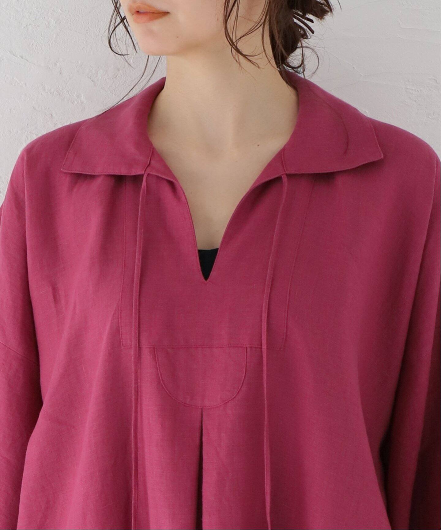 DOU BOCHI Eric Bergere】Bergere Vneck CAFTAN DRESS（ワンピース 