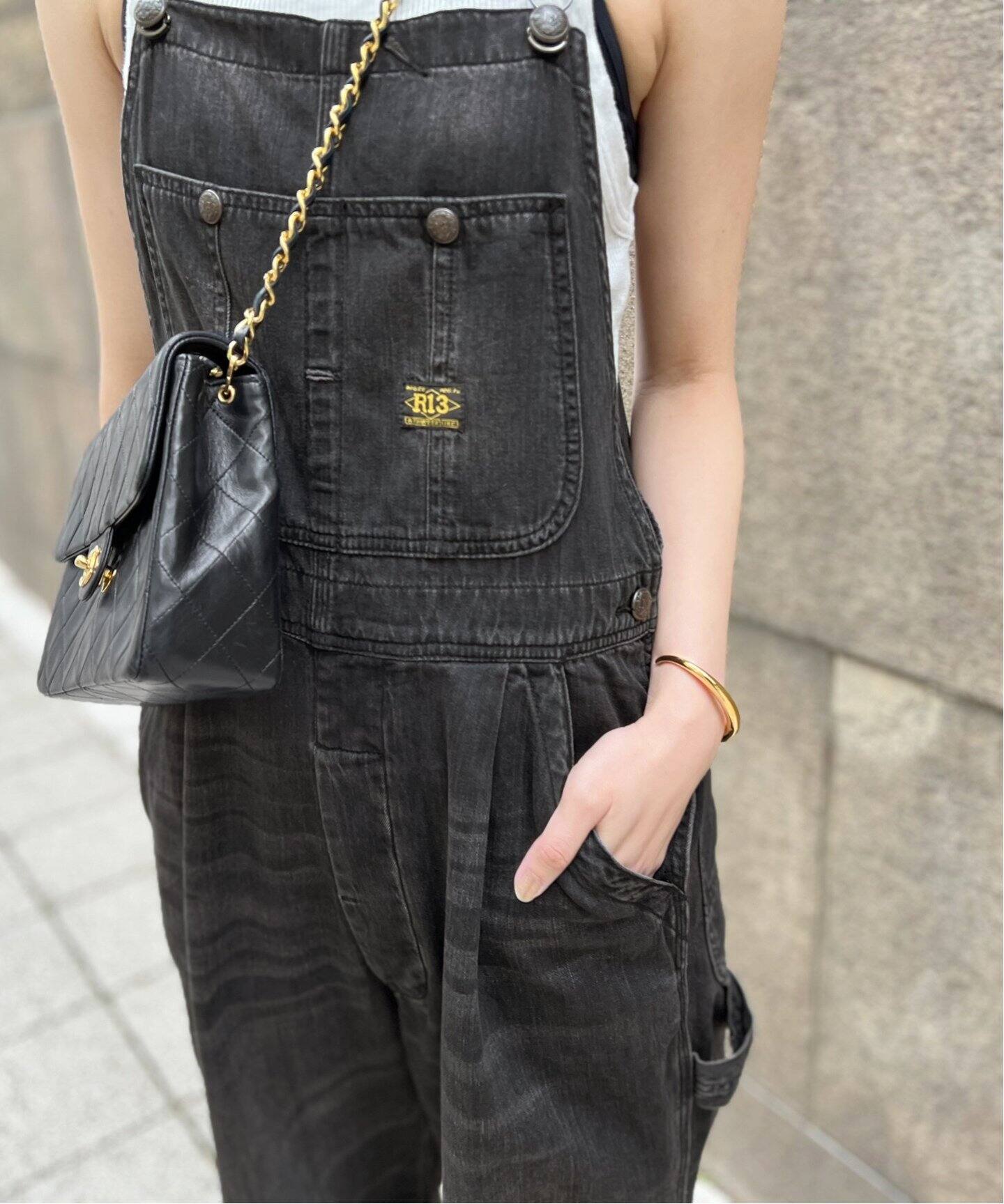 R13/アールサーティーン】DAMON DENIM OVERALL（サロペット 